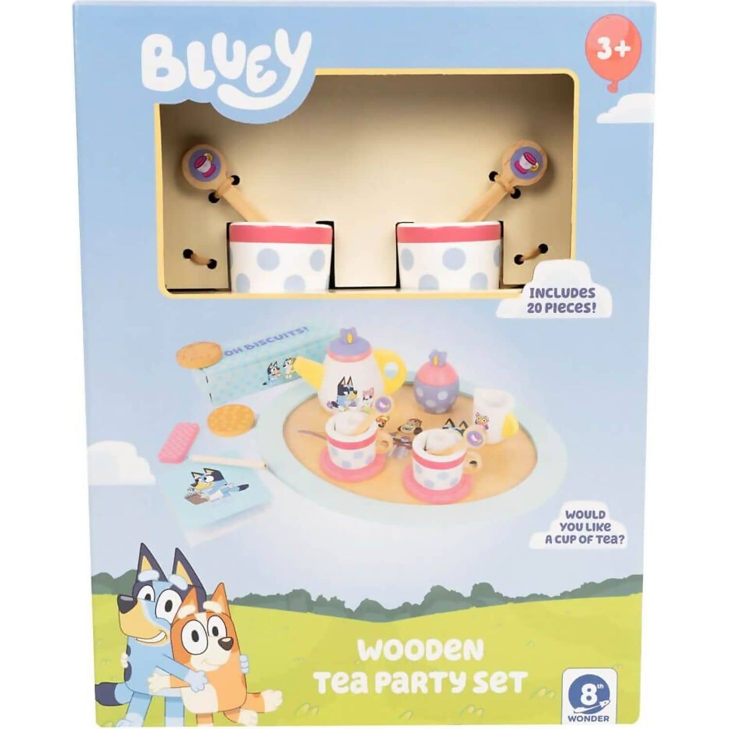Bluey - Wooden Tea Party Set 18pc - Jasnor