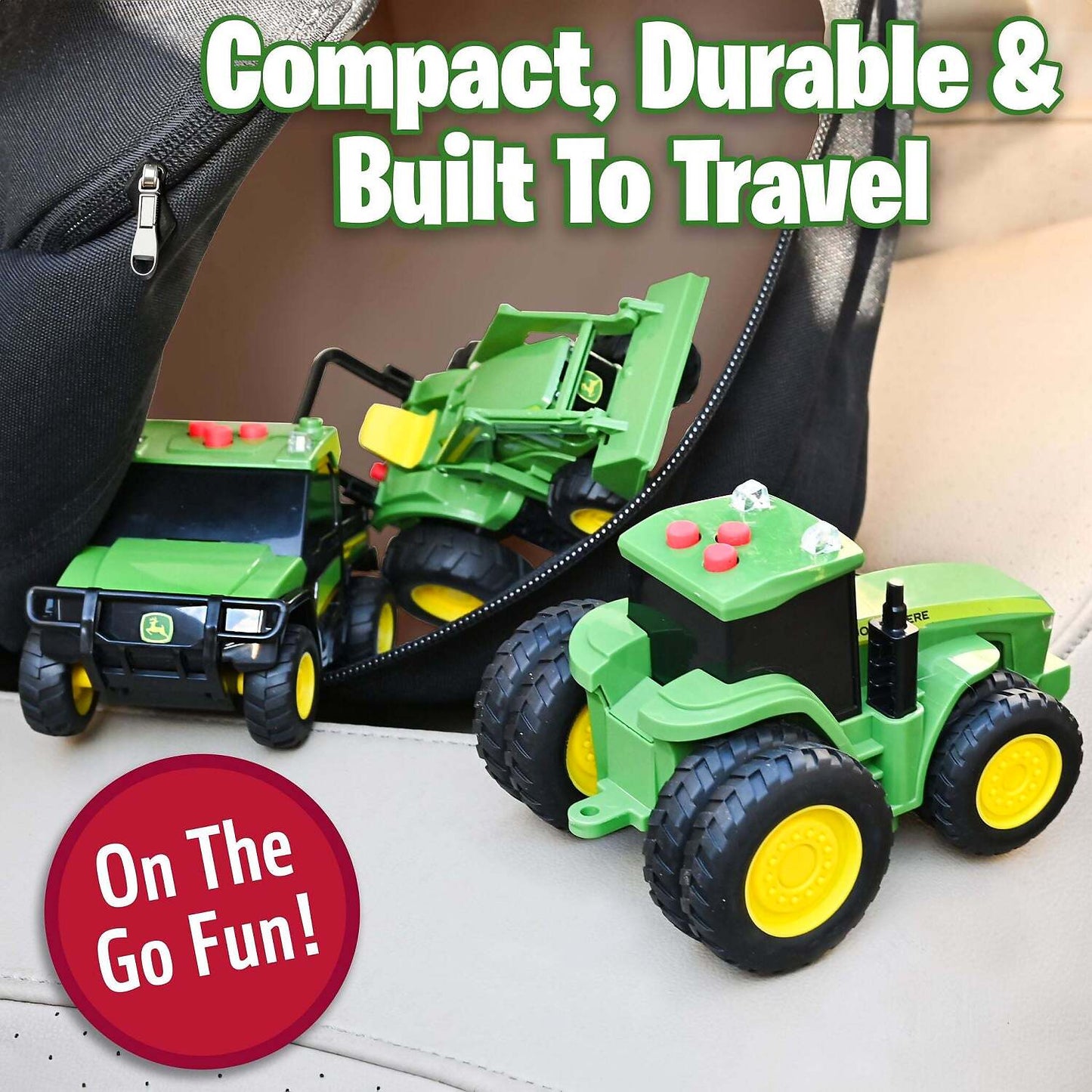 John Deere -  Kids - Mini Farm Vehicles 3pk with Lights & Sounds!