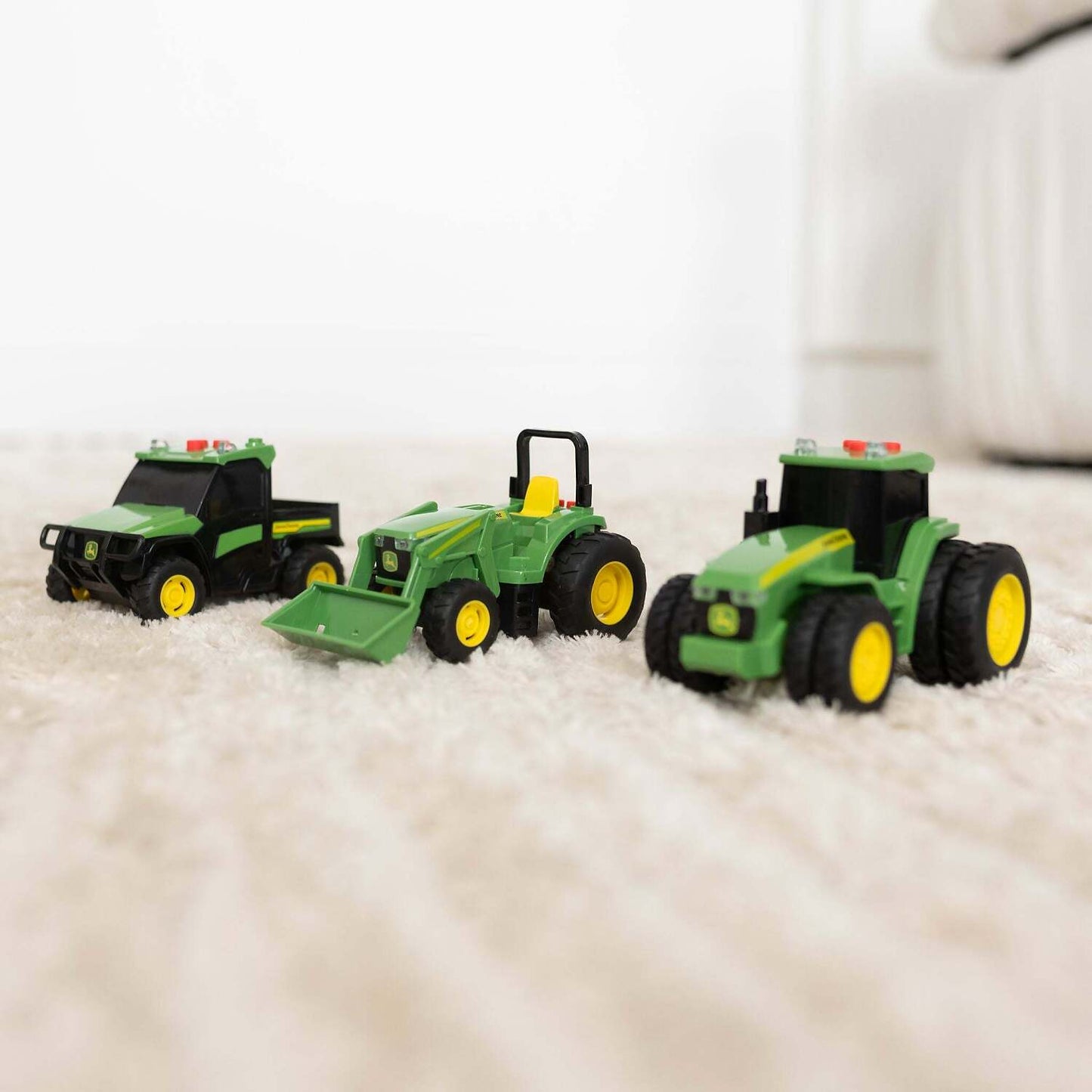 John Deere -  Kids - Mini Farm Vehicles 3pk with Lights & Sounds!