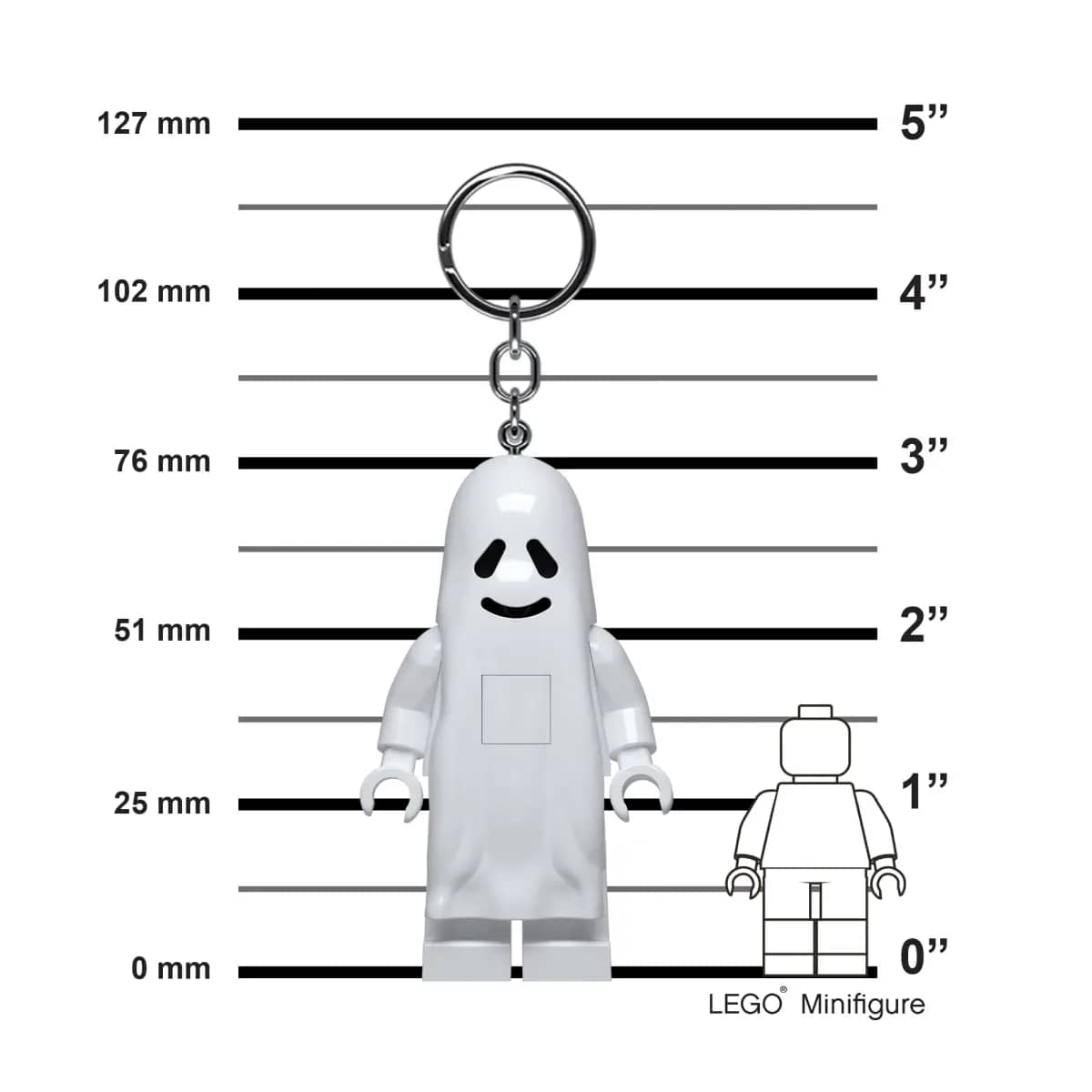 LEGO Ghost LED Minifigure Key Light