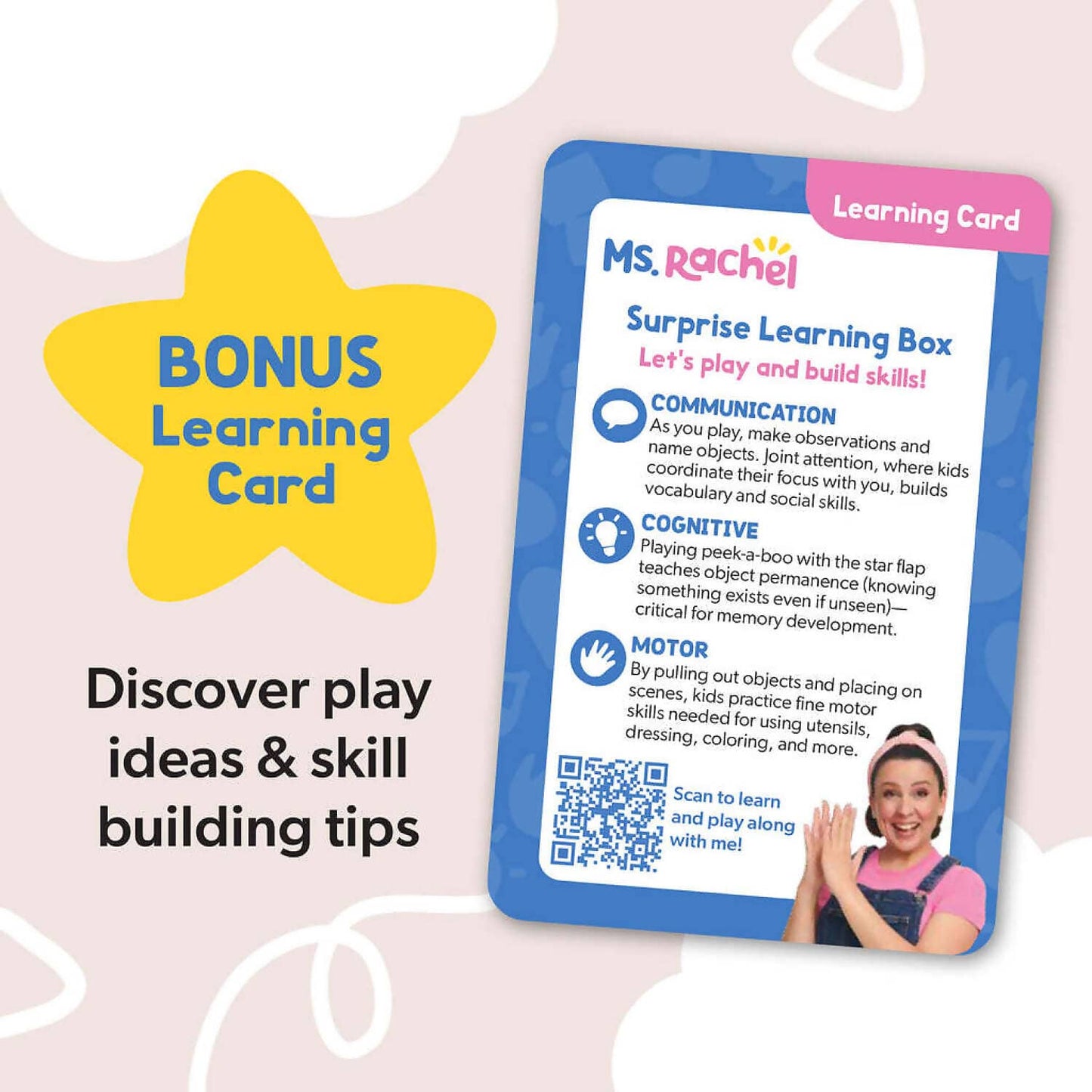 Ms. Rachel - Surprise Learning Box Soft Learning Cube - Spin Master