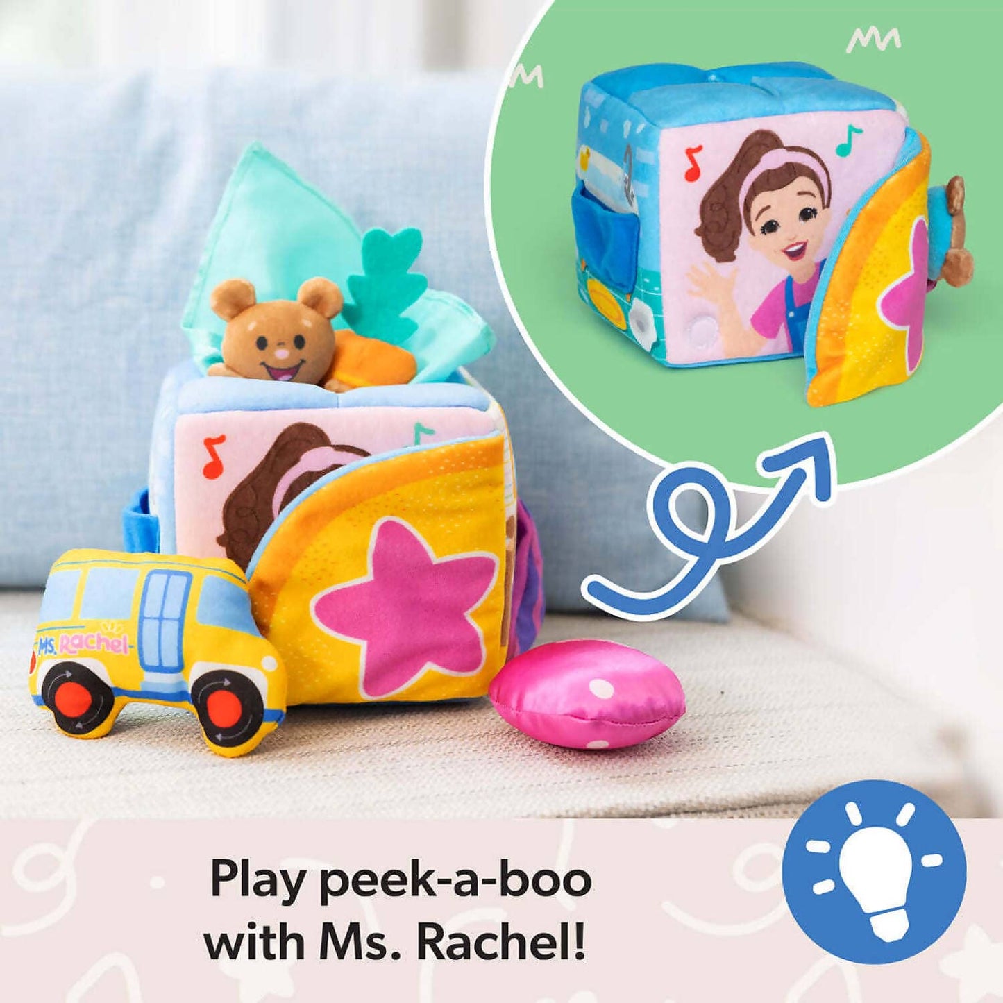 Ms. Rachel - Surprise Learning Box Soft Learning Cube - Spin Master