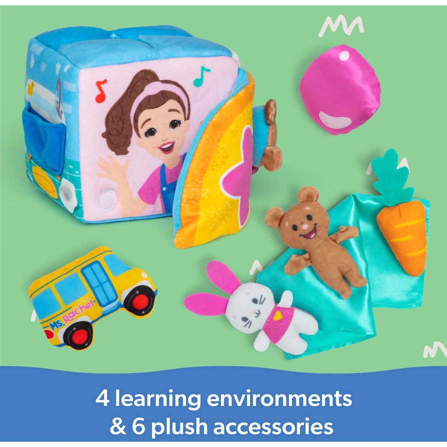 Ms. Rachel - Surprise Learning Box Soft Learning Cube - Spin Master