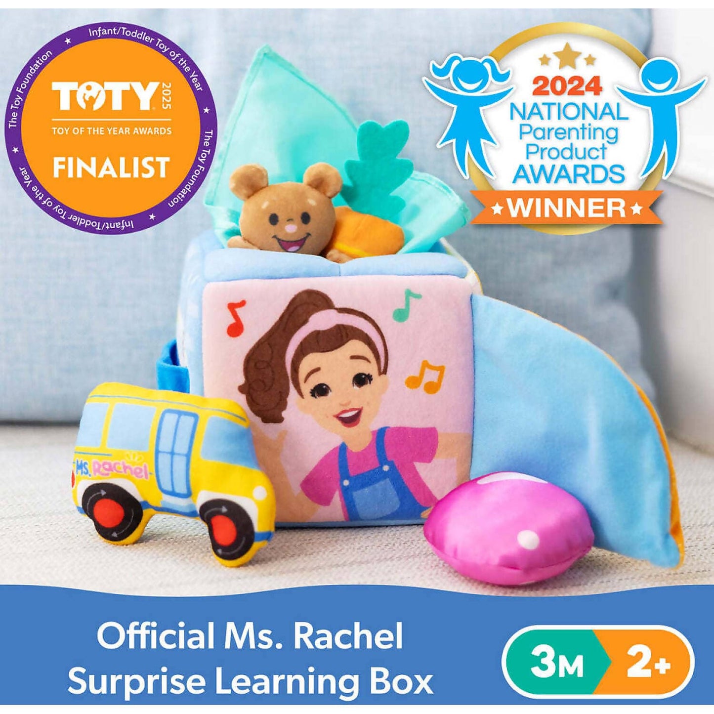 Ms. Rachel - Surprise Learning Box Soft Learning Cube - Spin Master