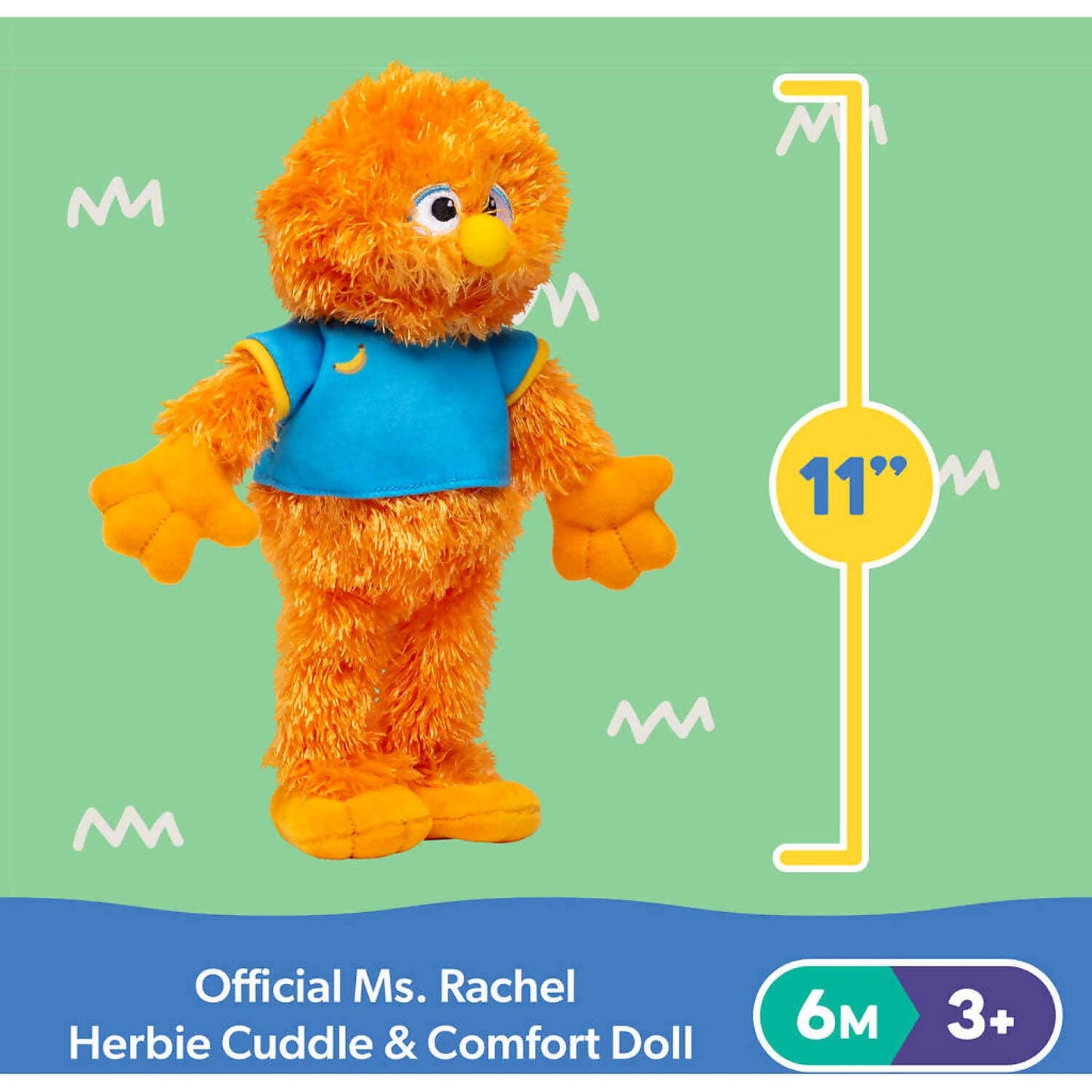 Ms. Rachel - Herbie Cuddle & Comfort Friend Doll Plush - Spin Master