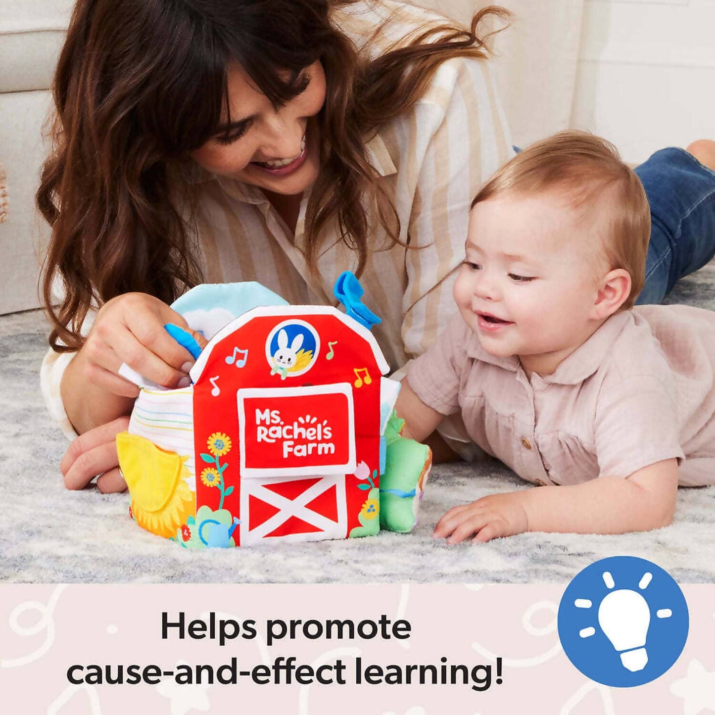 Ms. Rachel - Sensory Learning Farm Soft Book - Spin Master