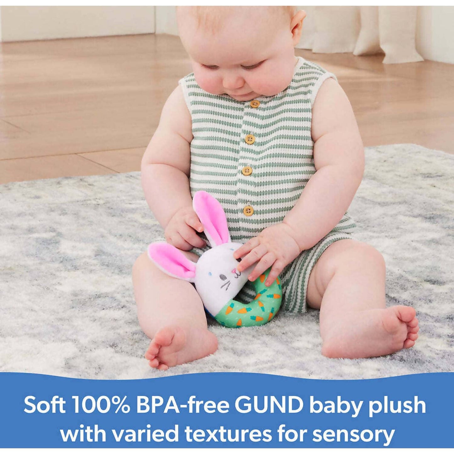 Ms. Rachel - Hop Little Bunnies Soft Rattle - Spin Master