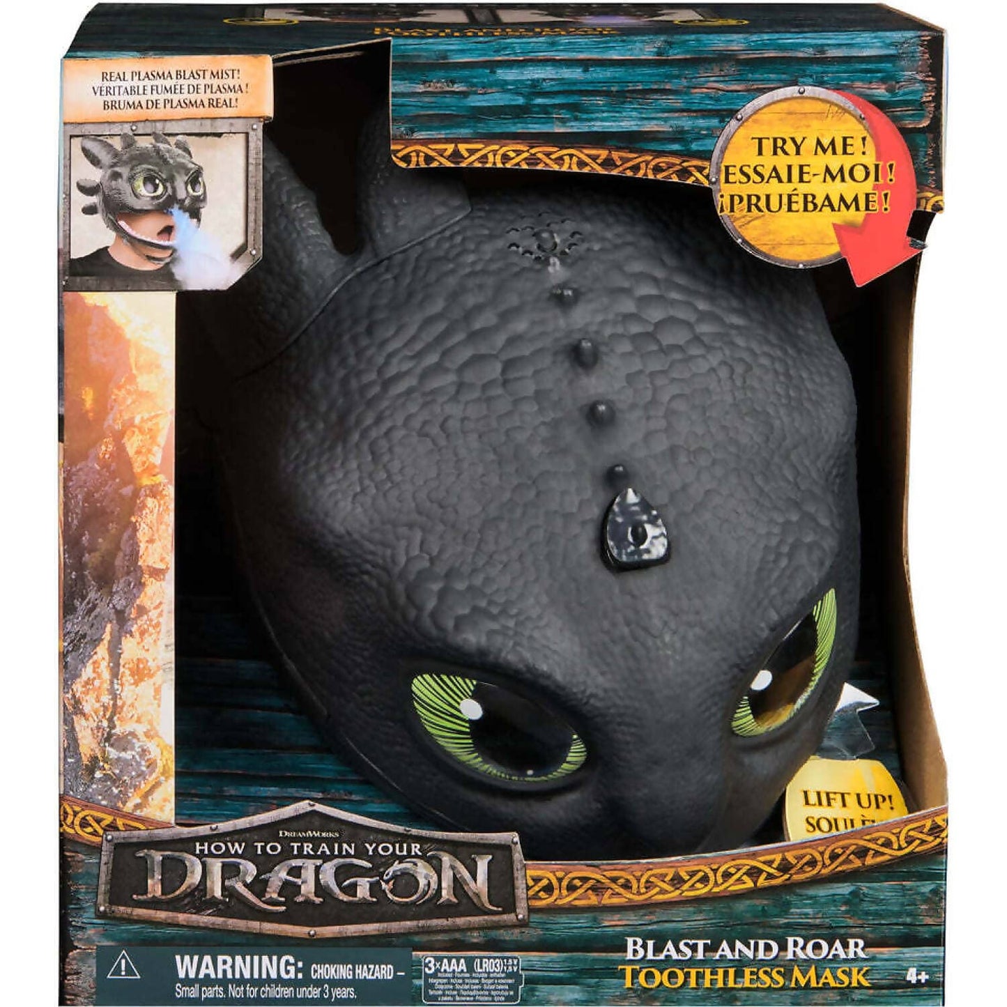 Dreamworks - How To Train Your Dragon Blast & Roar Toothless Mask - Spin Master