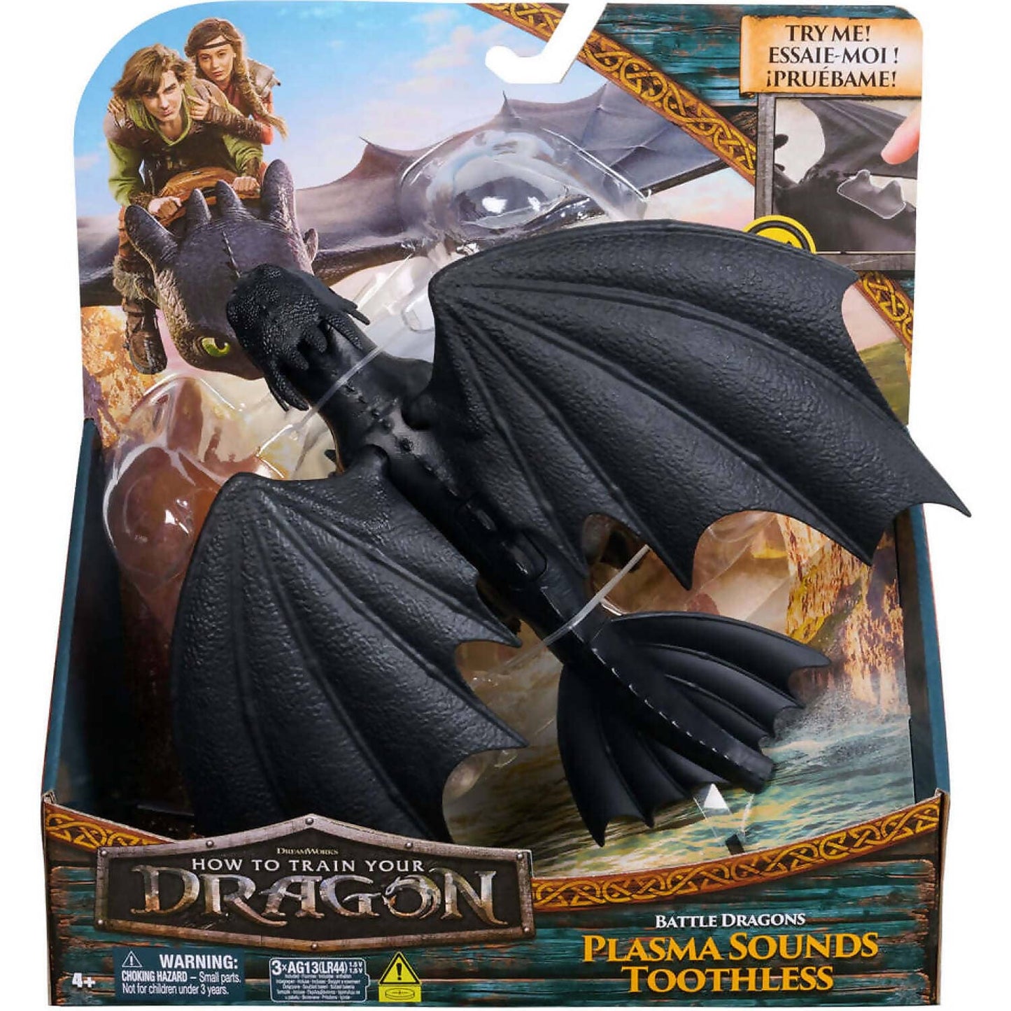 Dreamworks - How To Train Your Dragon Plasma Sounds Toothless Figure - Spin Master