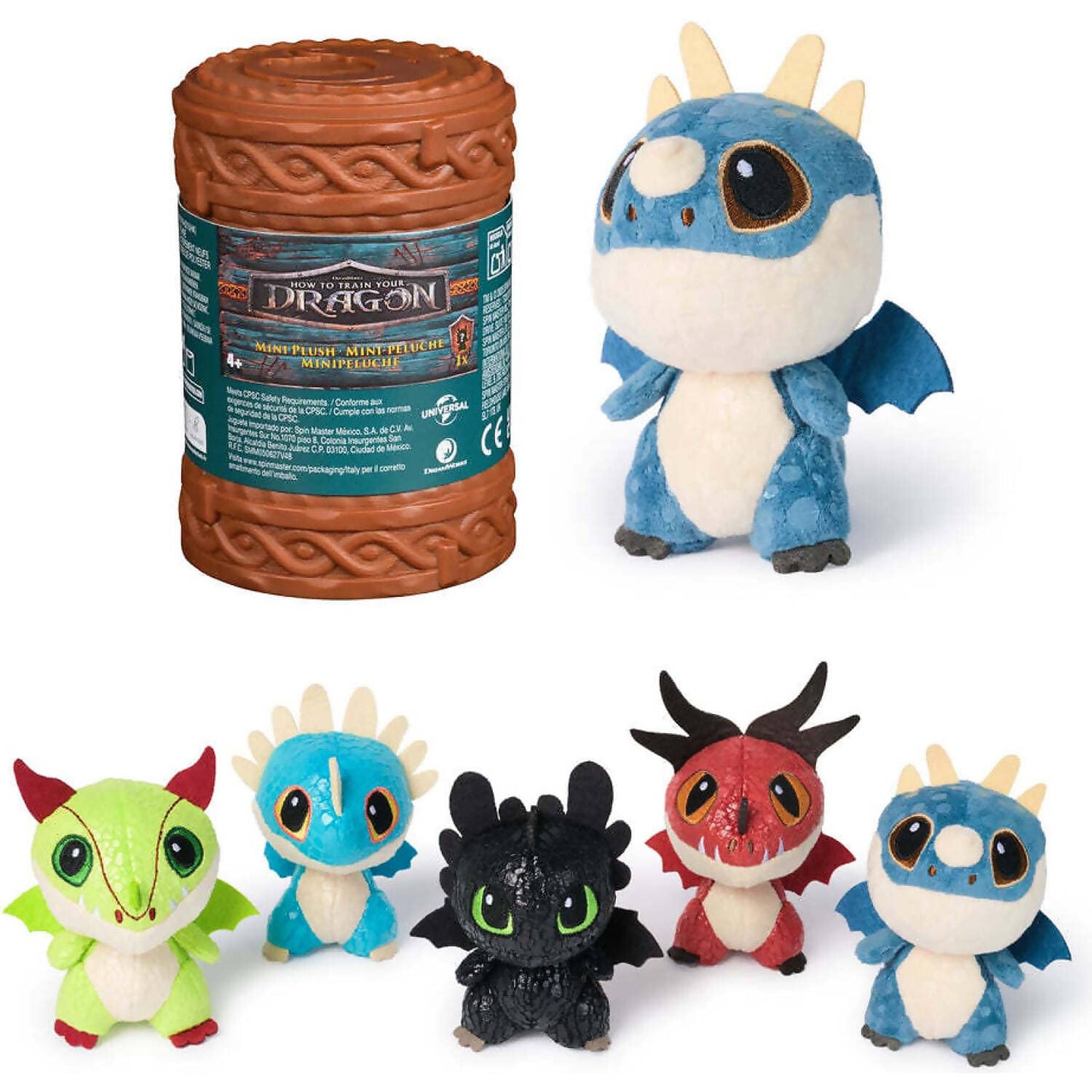Dreamworks - How To Train Your Dragon Mini Mystery 7.5-inch Dragon Plush Blind Box - Spin Master