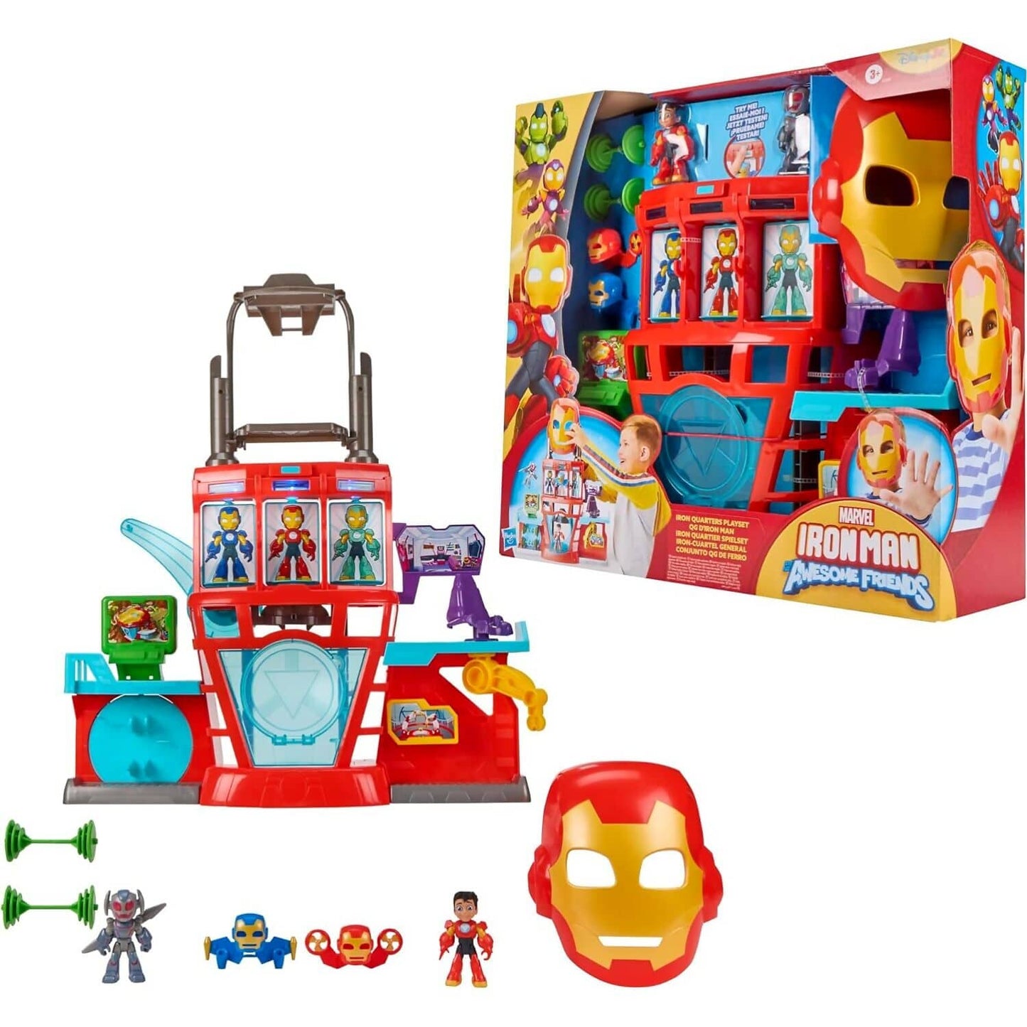 Marvel - Iron Man and his Awesome Friends Electronic Iron Quarters Playset
