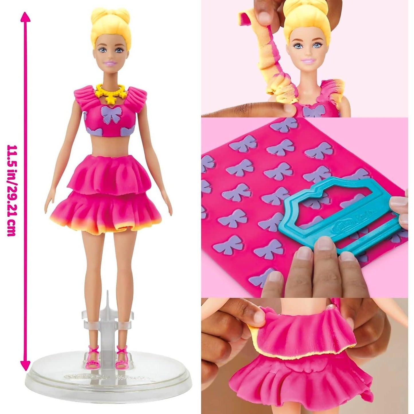 Play-Doh - Barbie Ruffles & Bows Doll Set - Hasbro