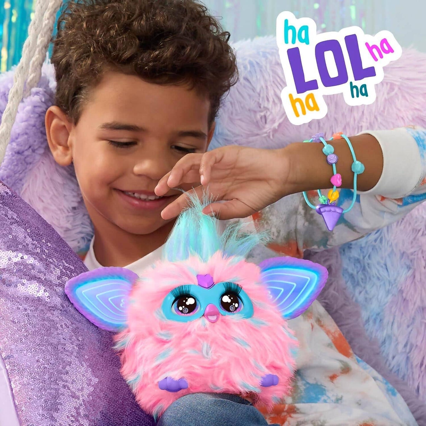 Furby - Cotton Candy Pink & Blue Interactive Plush - Hasbro