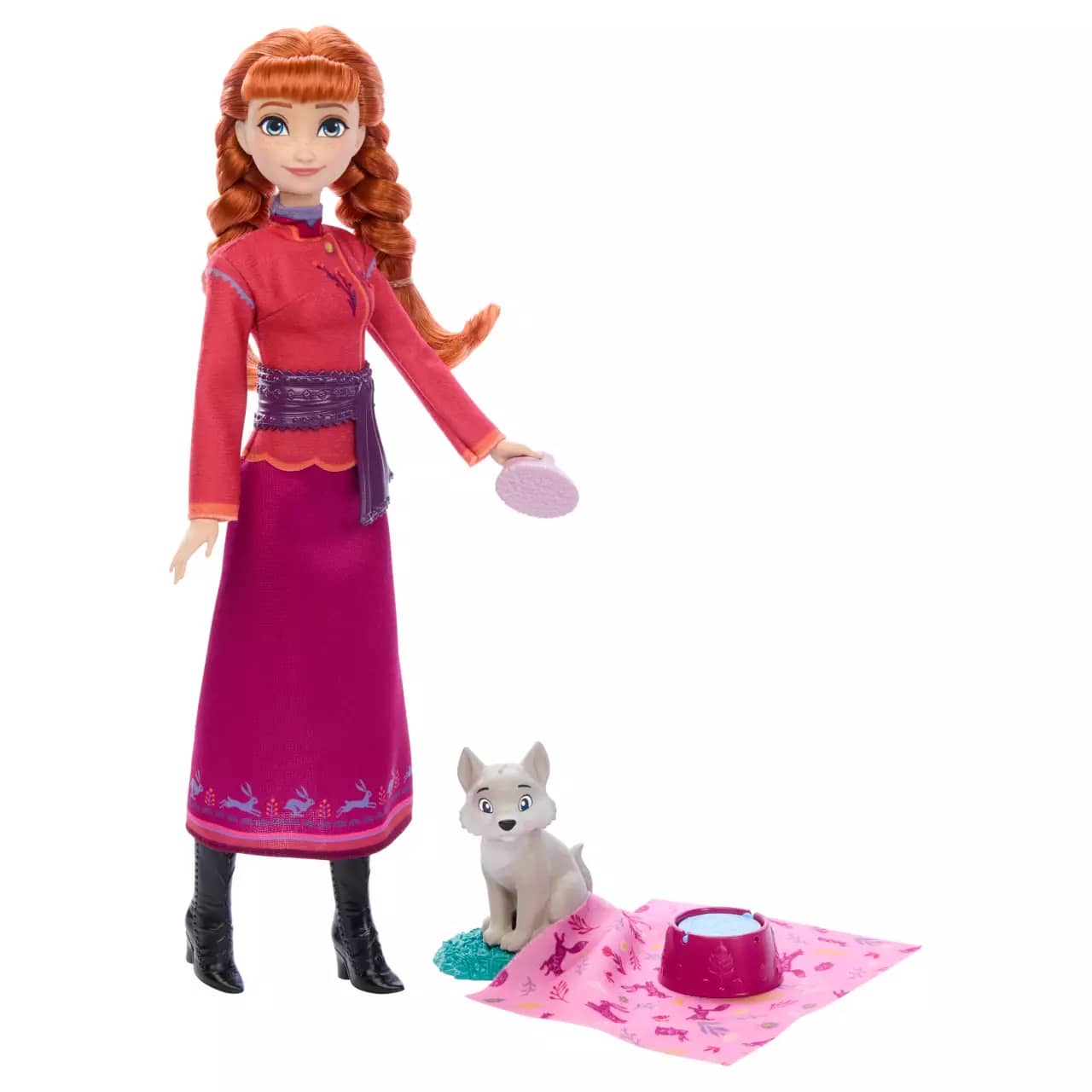 Disney Frozen - Anna & Wolf Cub Doll Set - Mattel
