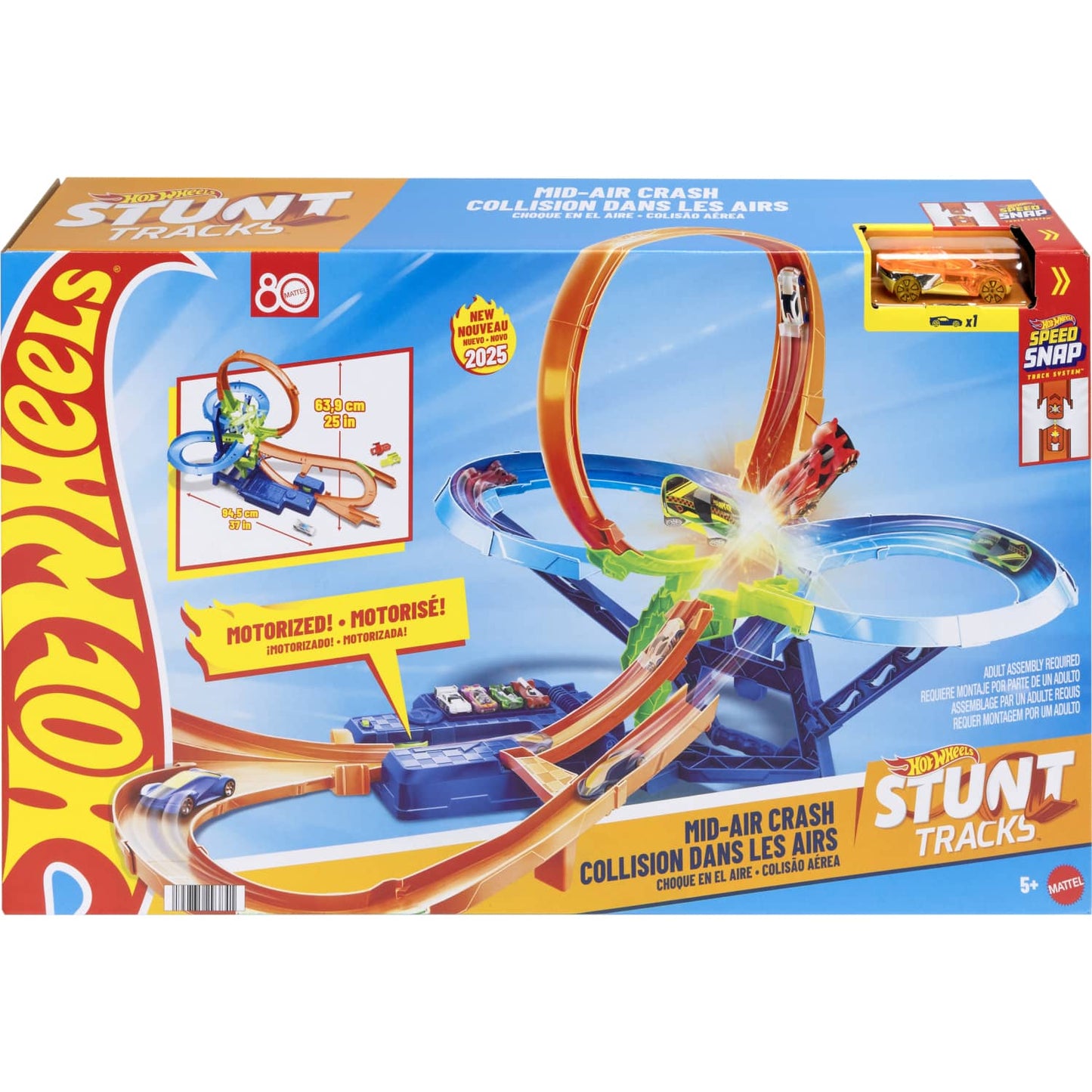 Hot Wheels - Mid-Air Crash Stunt Tracks - Mattel