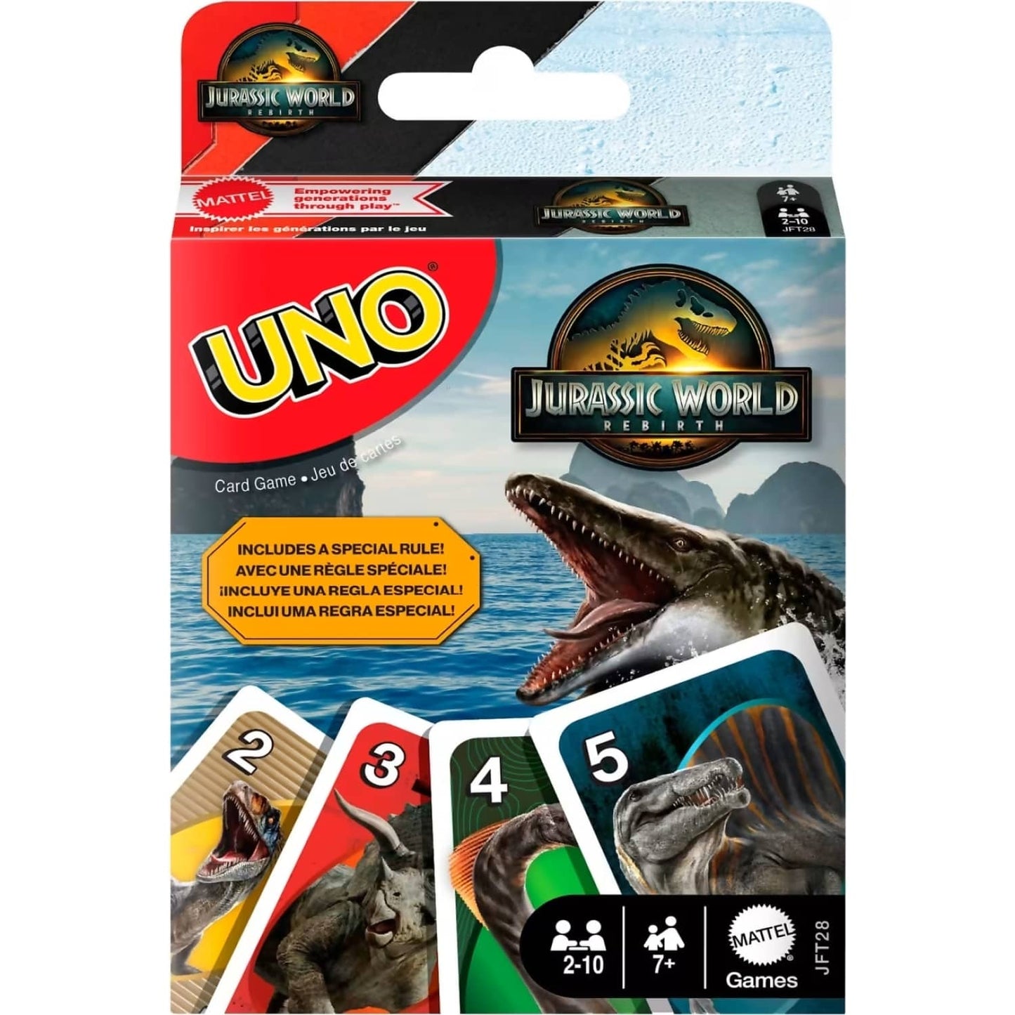UNO - Jurassic World Rebirth Card Game - Mattel