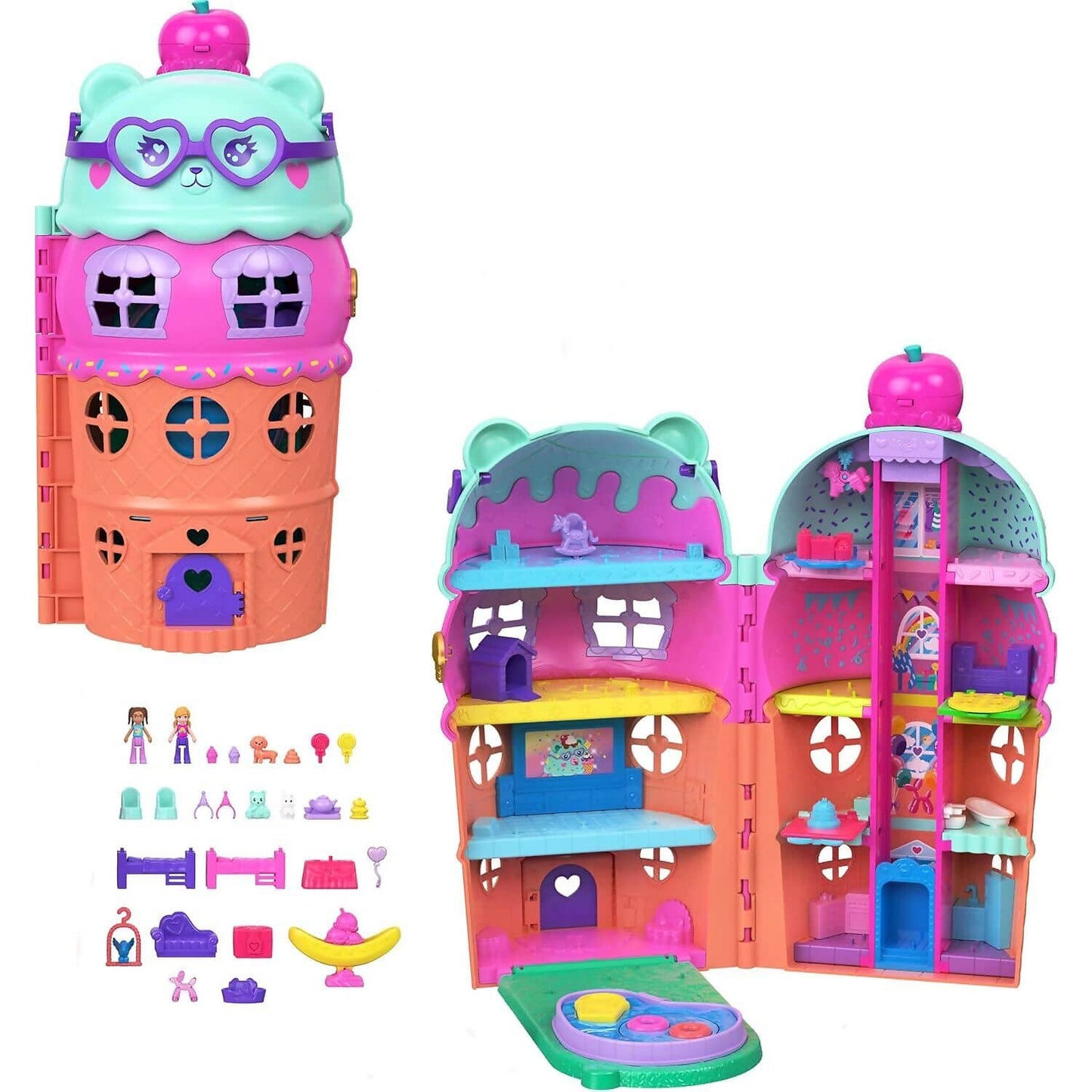 Polly Pocket - Gelato House Compact Playset - Mattel