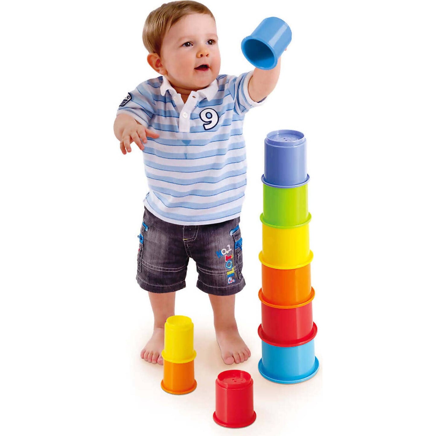 Playgo Toys Ent. Ltd. - Rainbow Stackin' Cups 10 Pieces