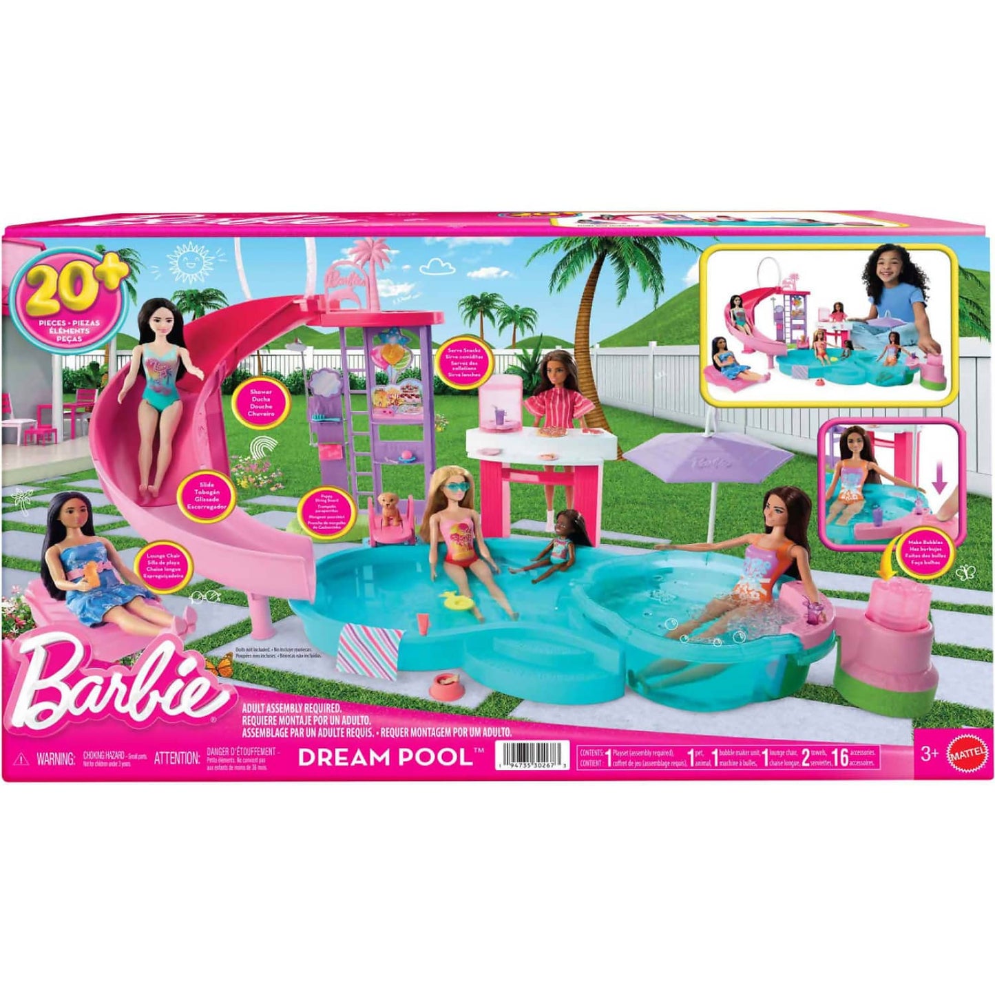 Barbie - Dream Pool Playset - Mattel