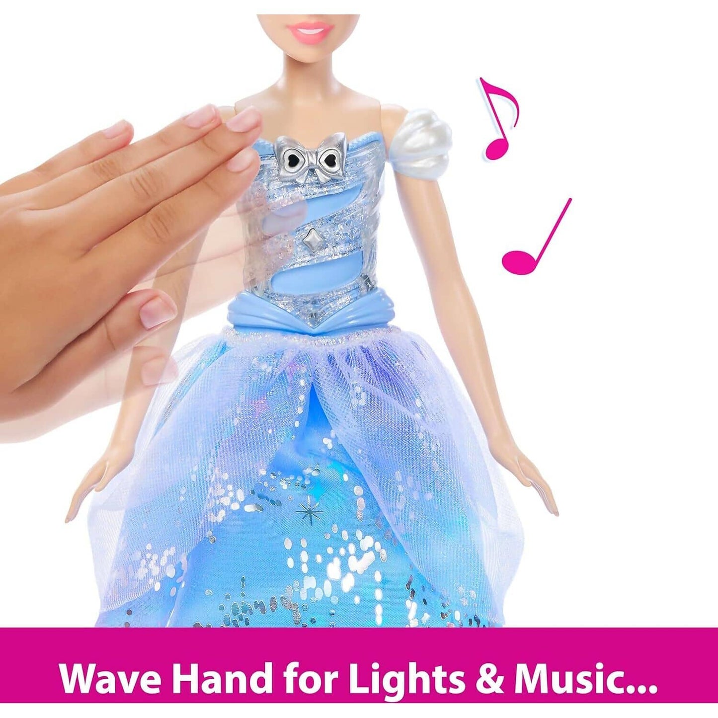 Disney Princess - Enchanted Ballgown Cinderella Sounds & Magic Wand Activation - Mattel