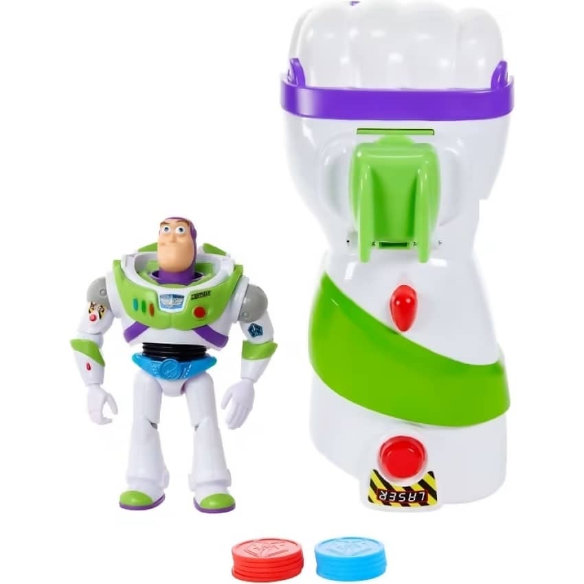 Disney Pixar - Toy Story Buzz Lightyear &amp; Galactic Punch Launcher Bundle 7-Inch Action Figure