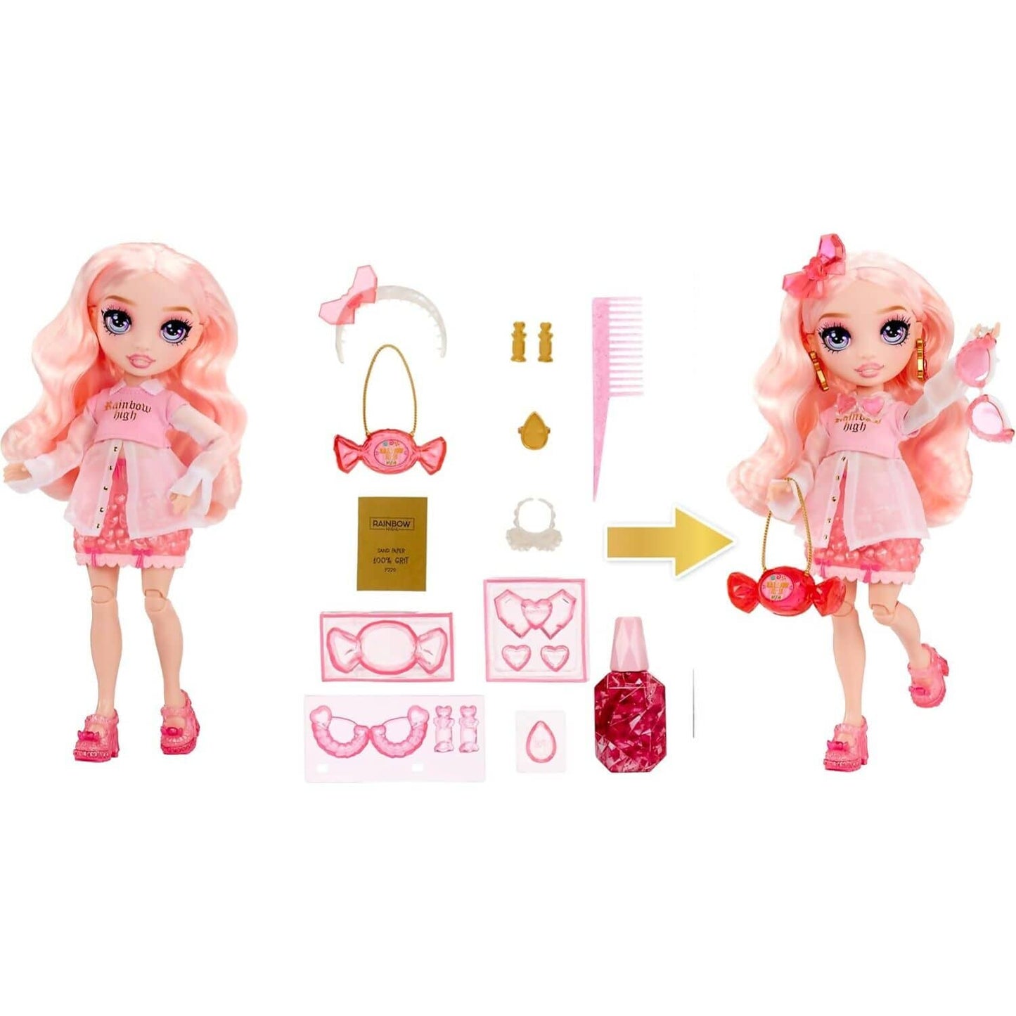 Rainbow High - Creative Crystals Bella Parker 28cm Fashion Doll &amp; Accessories DIY