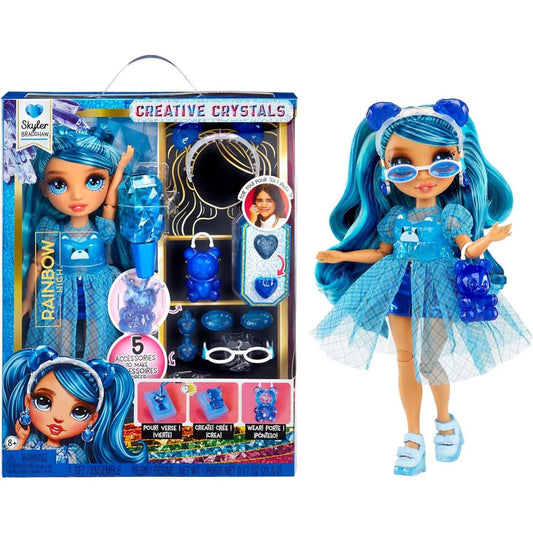 Rainbow High - Creative Crystals Skyler Bradshaw 28cm Fashion Doll &amp; Accessories DIY