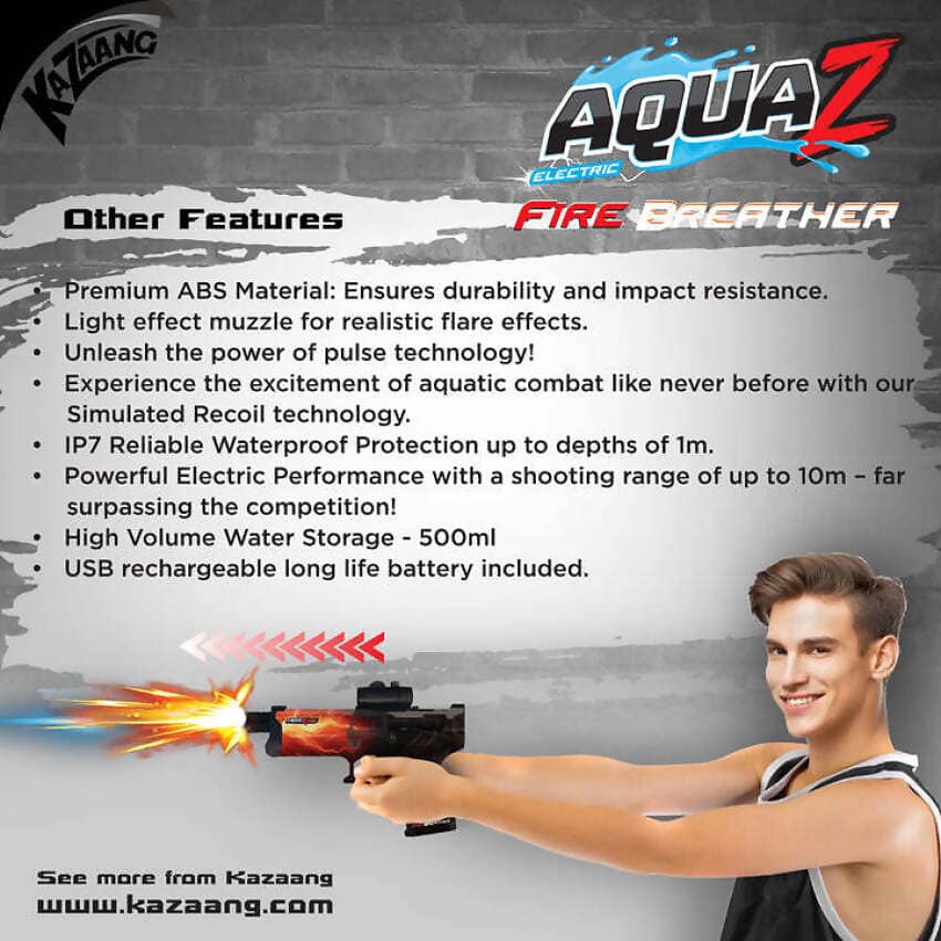Kazaang - CrossXFire AquaZ - Fire Breather Electric Water Gun