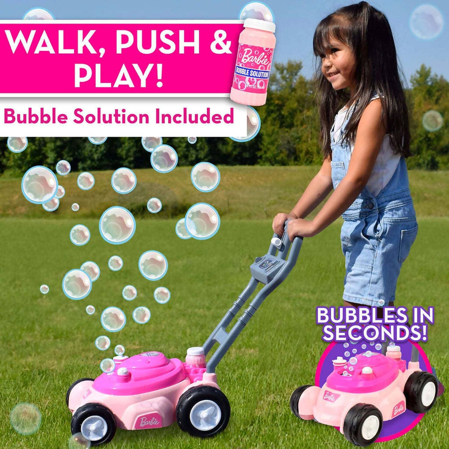 Barbie - Bubble-N-Go Mower - Mattel