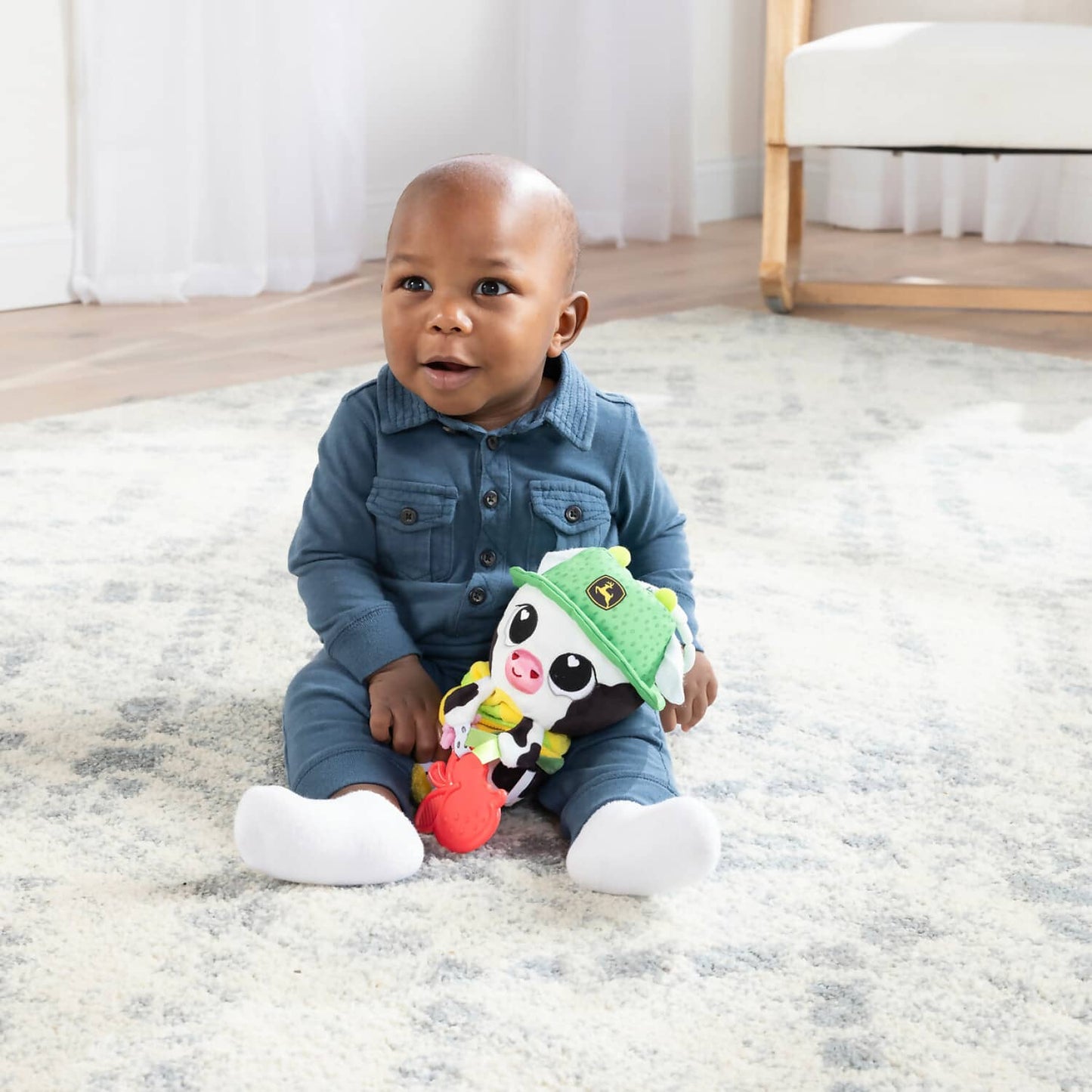 Lamaze - John Deere Bella the Cow Clip & Go Plush