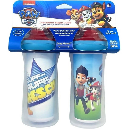 Paw Patrol - Insulated Sippy Cups 2Pk 266ml - Spin Master
