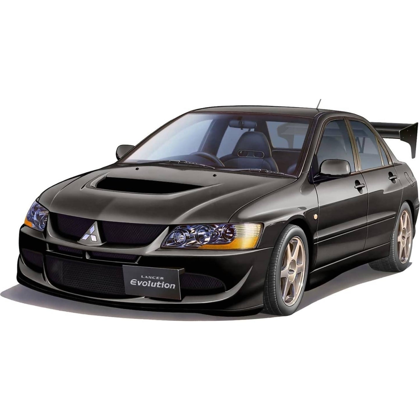 Fujimi - 1:24 Mitsubishi Lancer Evolution VIII GSR with GT-W Wing - Plastic Model Kit
