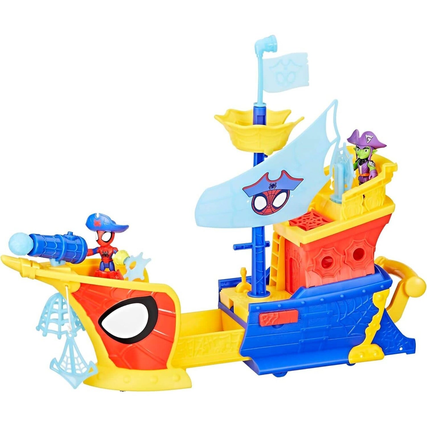Marvel - Spidey and his Amazing Friends Water-Webs Webs Ahoy Bubble Pirate Ship - Hasbro