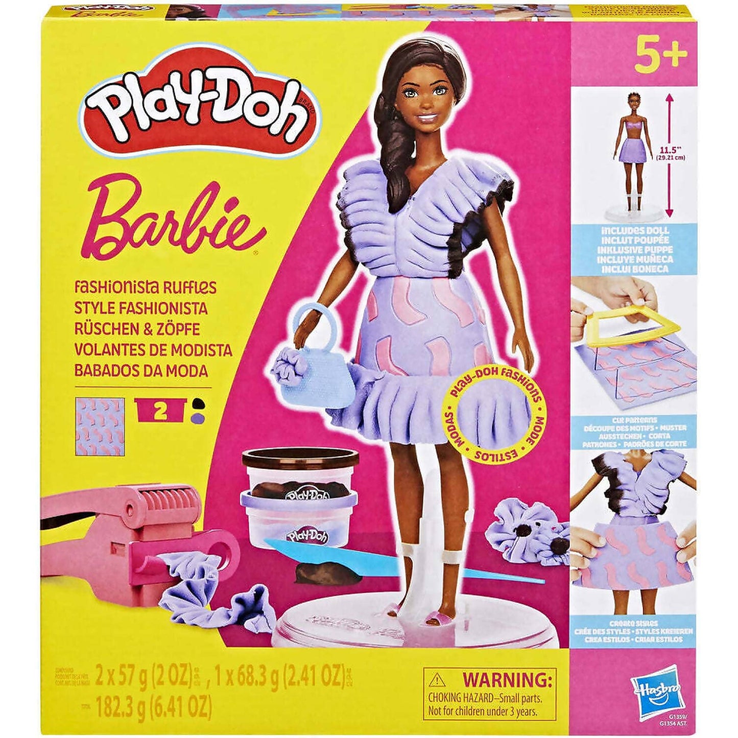 Play-Doh - Barbie Fashionista Ruffles Doll Set - Hasbro