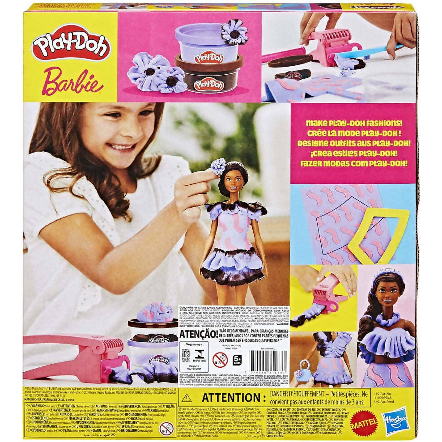 Play-Doh - Barbie Fashionista Ruffles Doll Set - Hasbro
