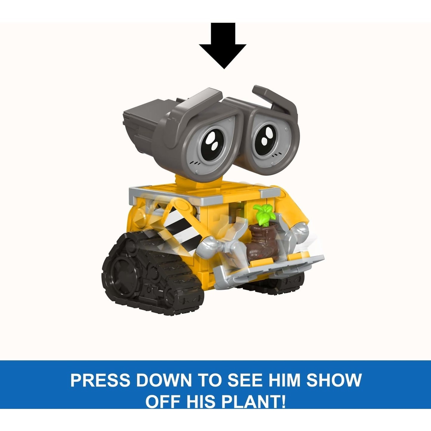 Disney Pixar - Click Figs Wall-E Robot Figure - Mattel