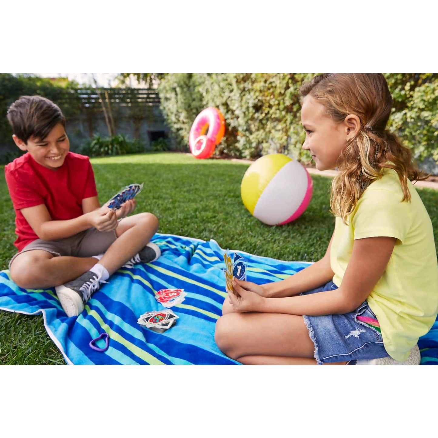 UNO - Splash Card Game With Waterproof Cards And Portable Clip For Travel