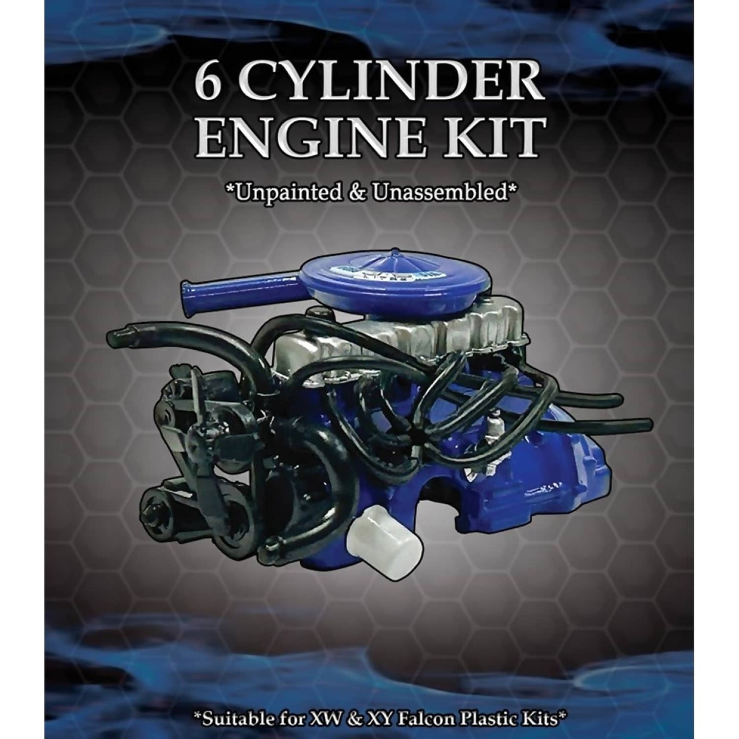 DDA Collectibles - Ford XW / XY 6 Cyl 1:24 Scale Engine Kit - Plastic Diecast Model Kit
