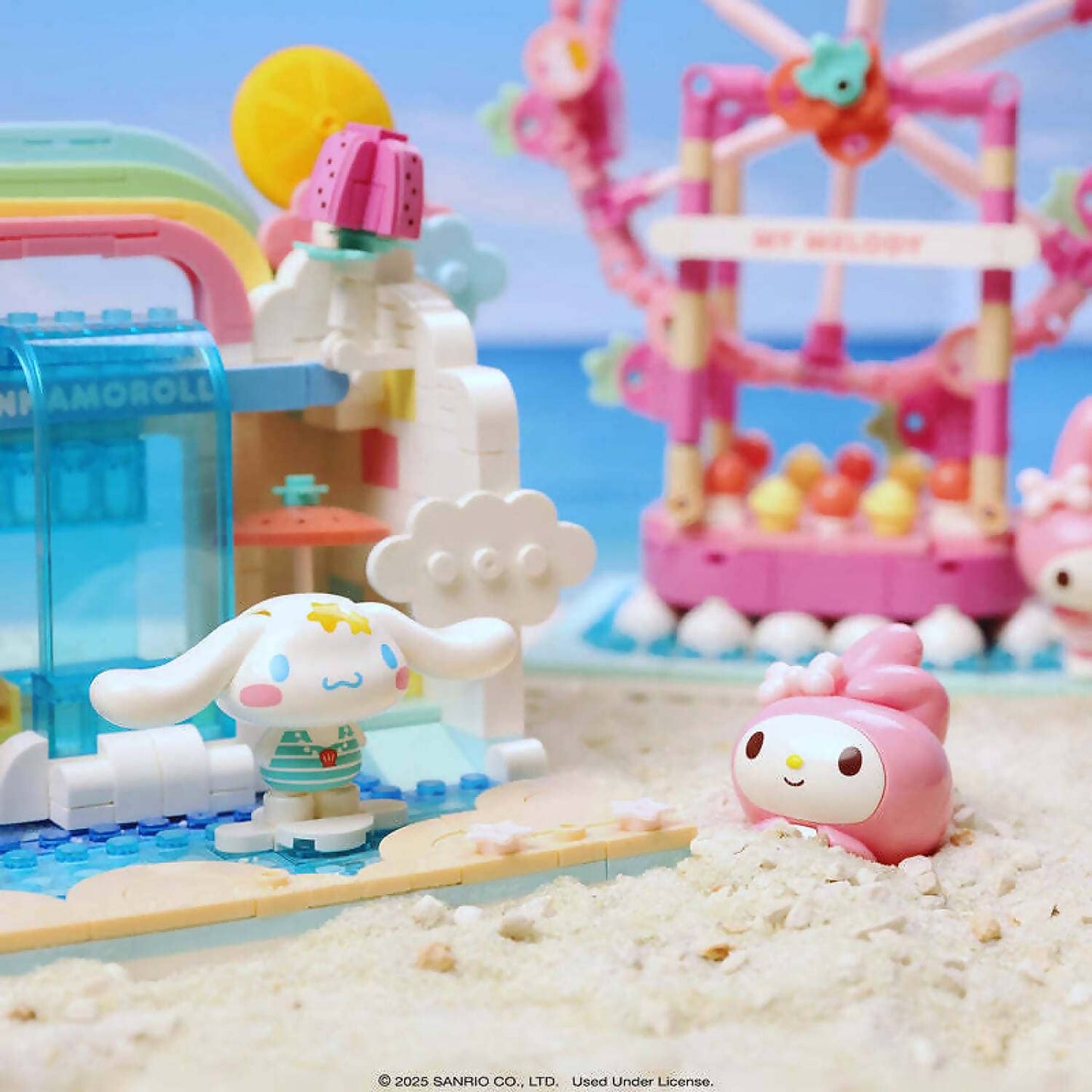 Hello Kitty and Friends - YuMe Blocks Summer Wunderland - My Melody Ferris Wheel 388 Pieces