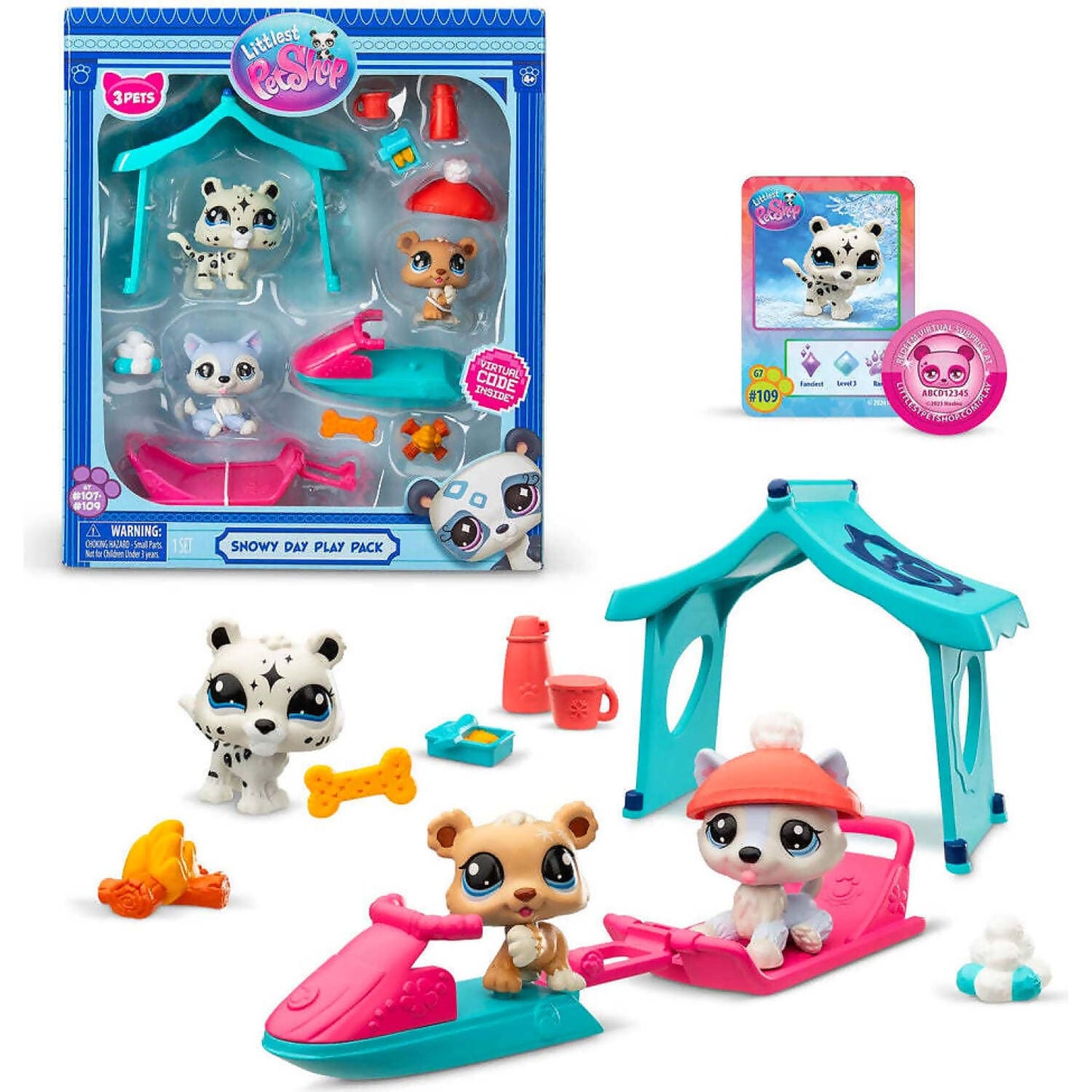 Littlest Pet Shop - Snowy Day Play Pack 3pk
