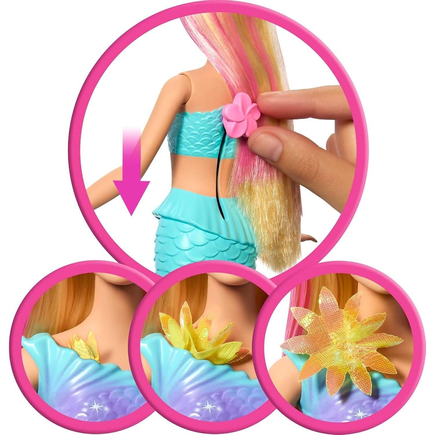 Barbie - Flower Magic Mermaid Doll - Mattel