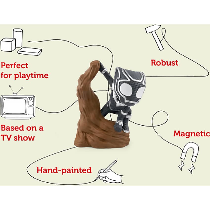 Tonies - Marvel Spidey and His Amazing Friends: Black Panther : Tonie Audio Character (Toniebox Not Included)