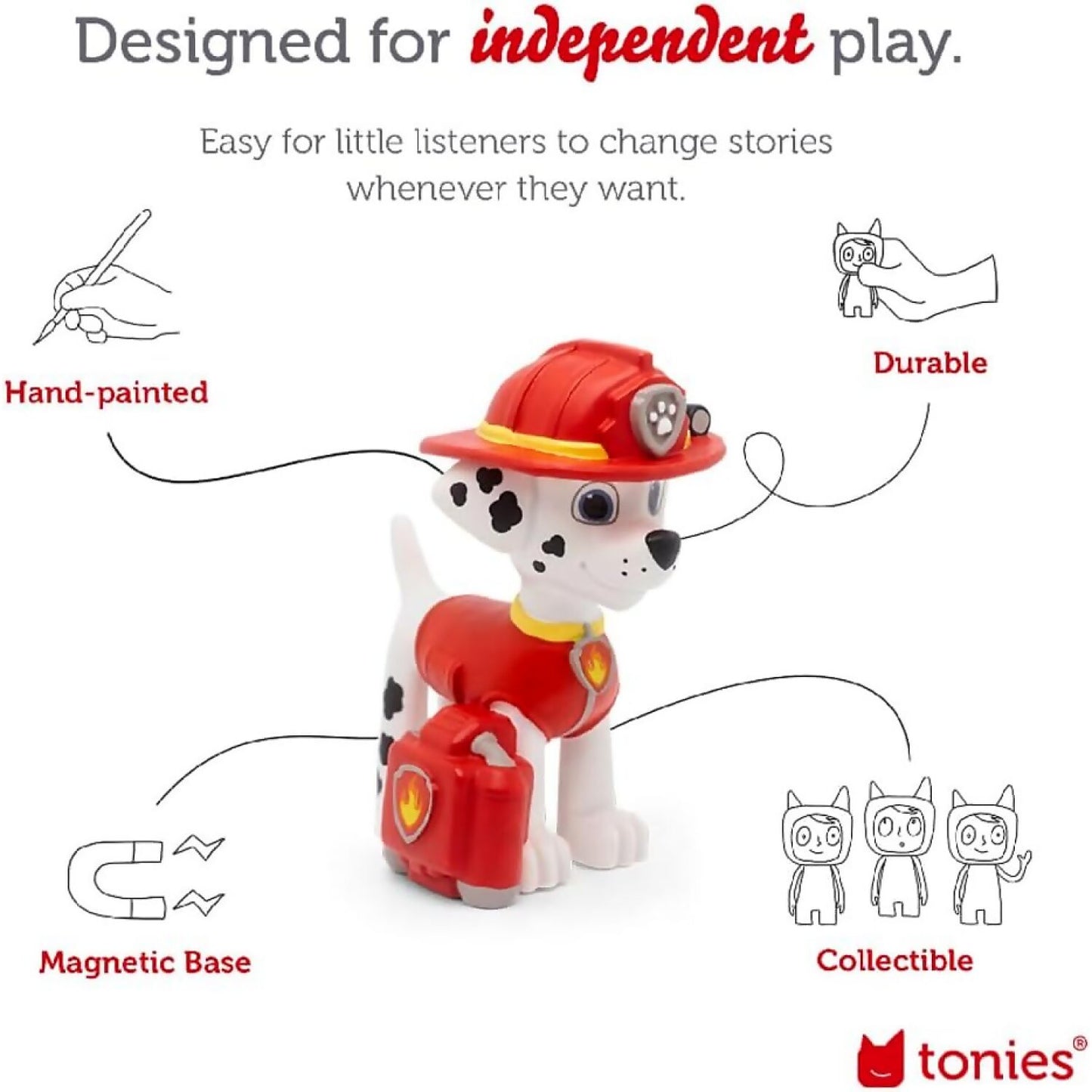 Tonies - Paw Patrol Marshall : Tonie Audio Character (Toniebox Not Included)