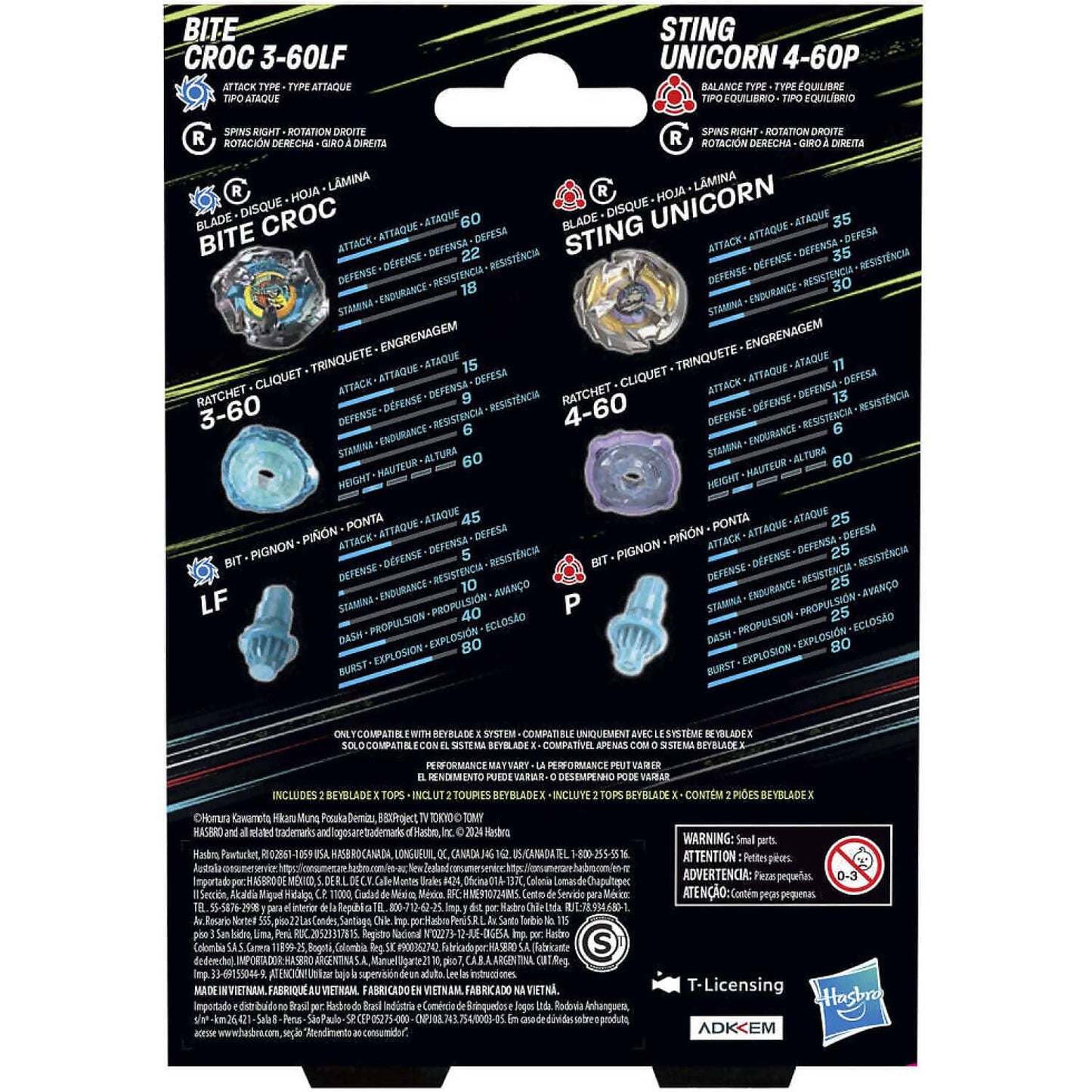 Beyblade X - Yell Kong 3-60GB and Helm Knight 5-80T Top Dual Pack Set