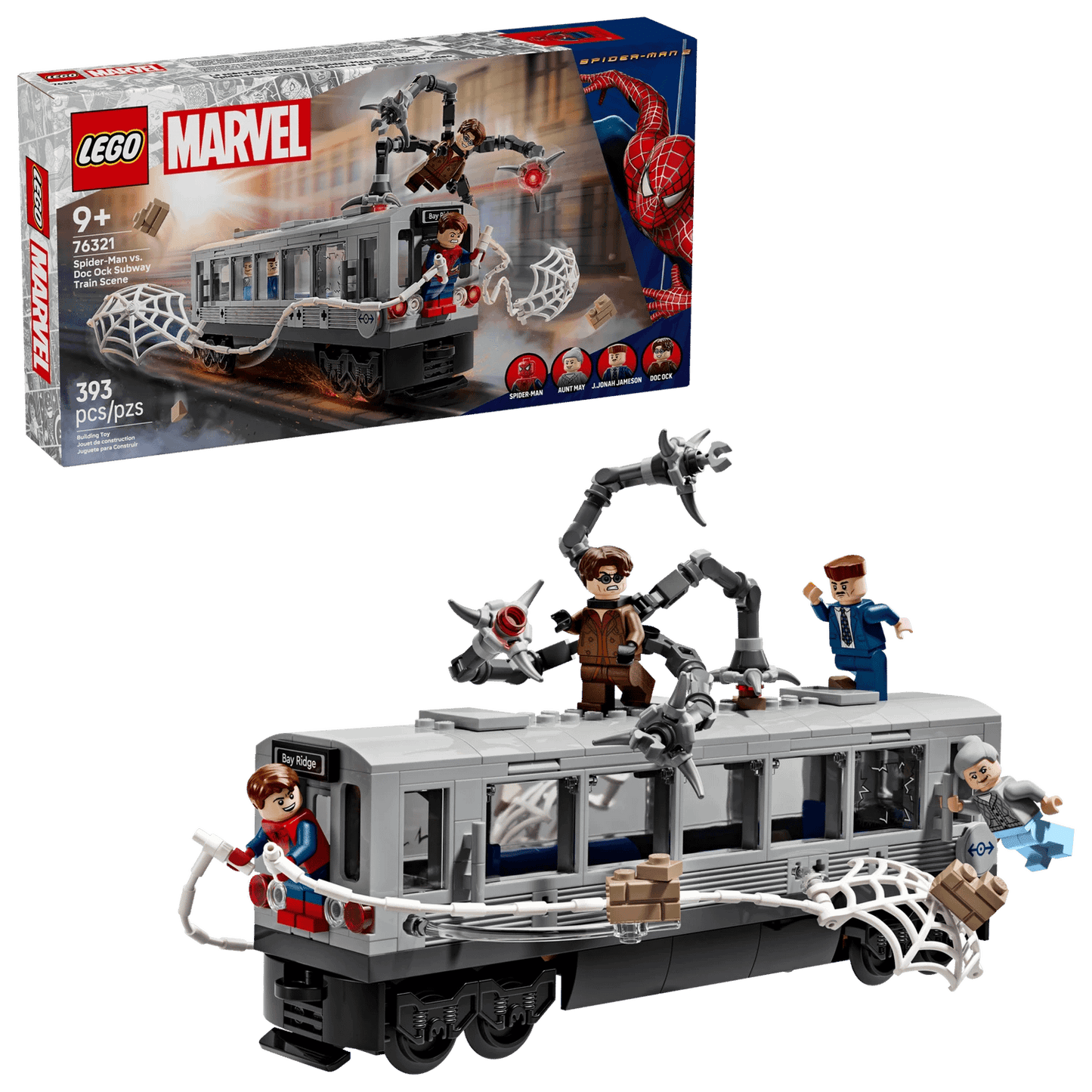 LEGO 76321 Spider-Man vs. Doc Ock Subway Train Scene - Marvel Super Heroes