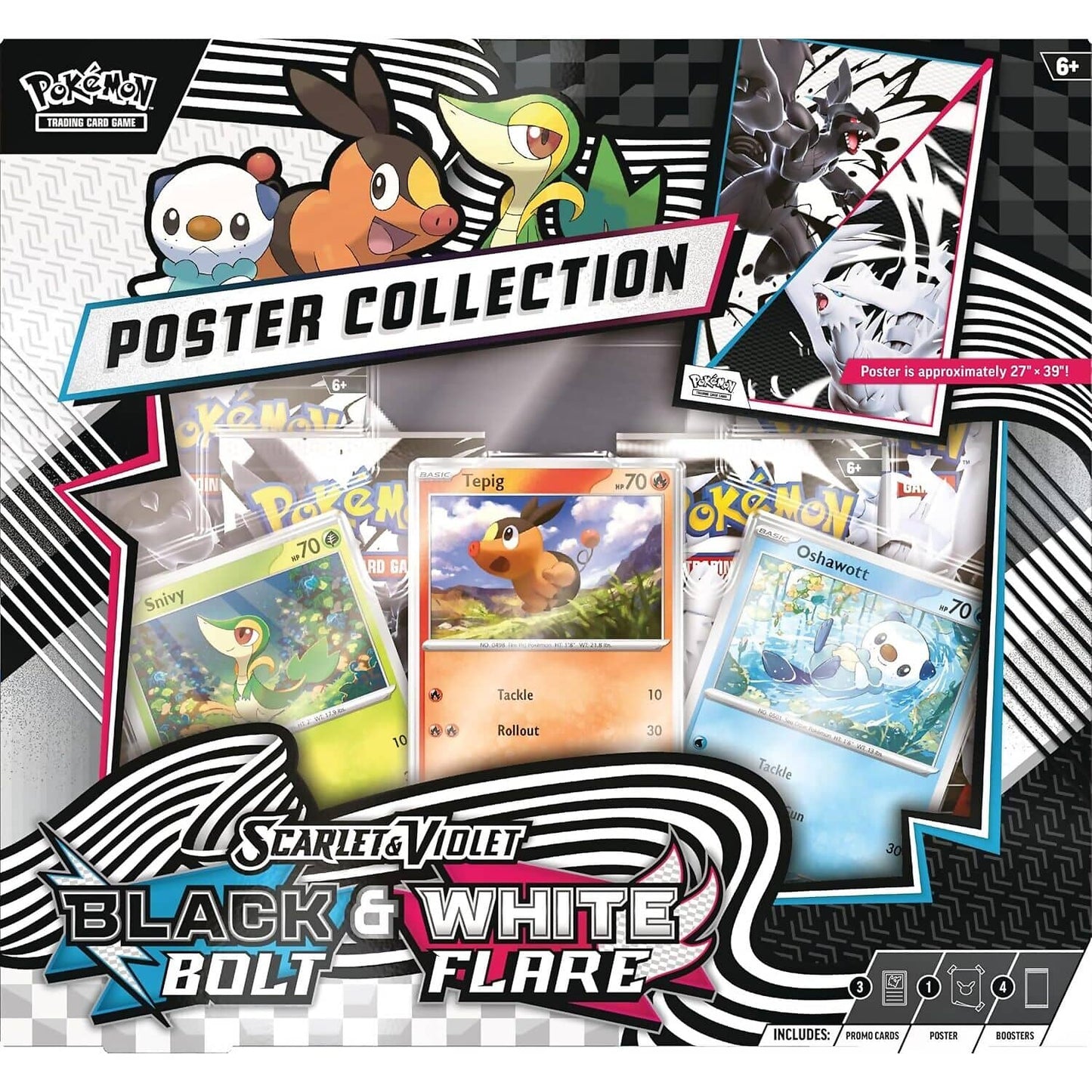 Pokemon - TCG Scarlet & Violet Black Bolt/White Flare Unova Poster Box