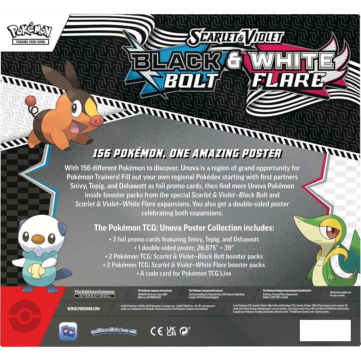 Pokemon - TCG Scarlet & Violet Black Bolt/White Flare Unova Poster Box