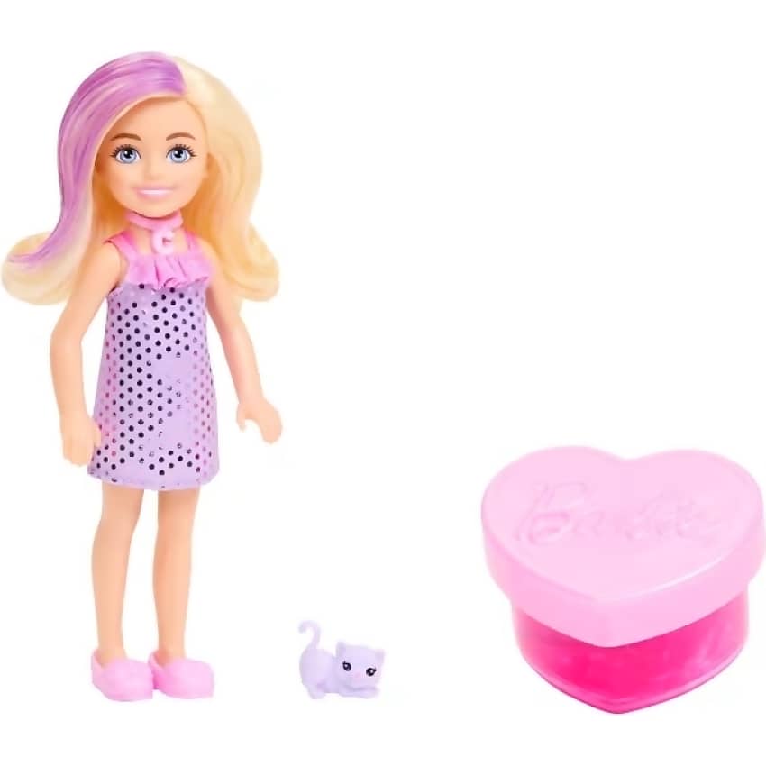 Barbie - Barbie Party Unboxed Glam Party Chelsea 5 Surprises! - Mattel