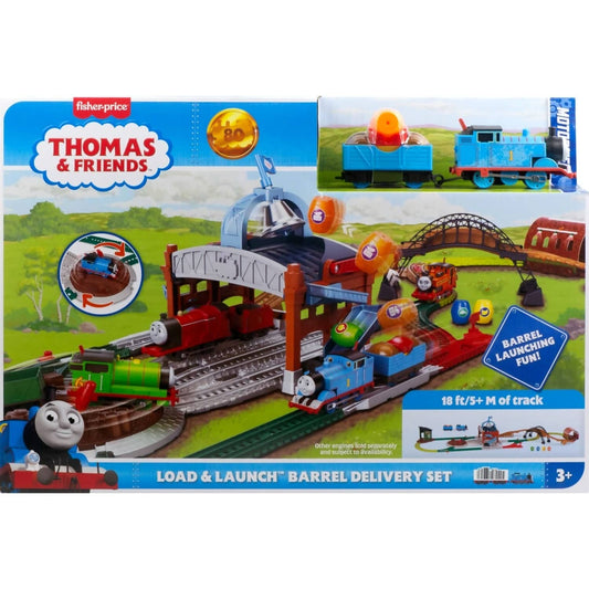 Fisher-Price - Thomas & Friends Motorized Load & Launch Barrel Delivery Set - Mattel