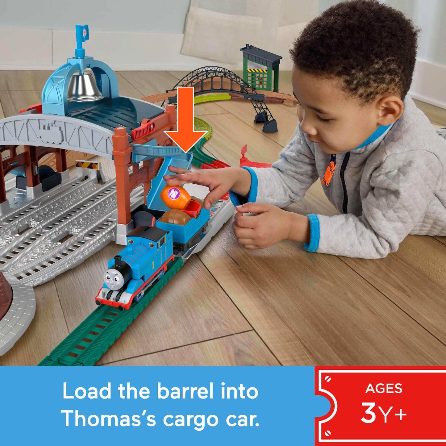Fisher-Price - Thomas & Friends Motorized Load & Launch Barrel Delivery Set - Mattel